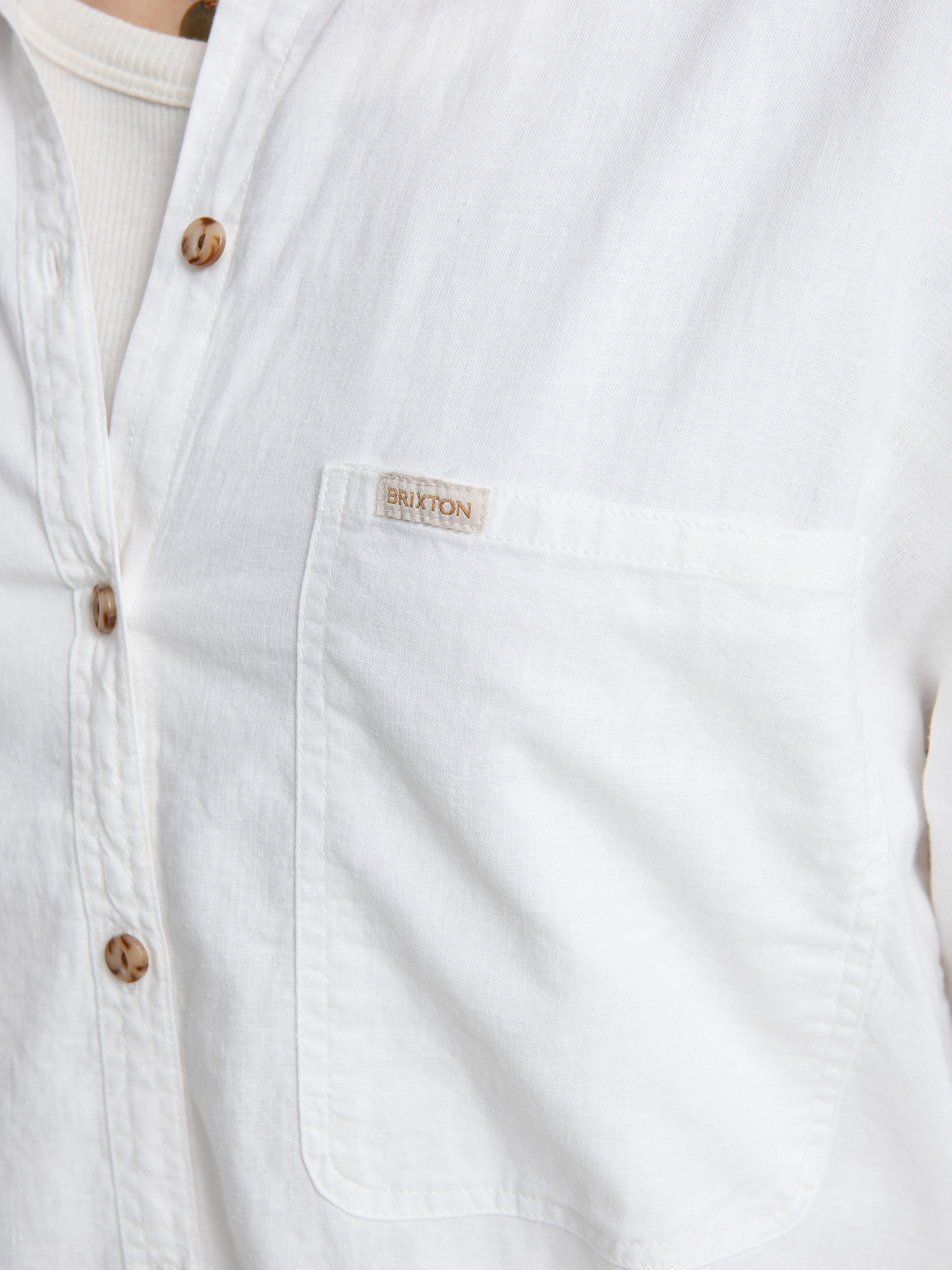 Сорочка Brixton Bowery Overshirt Wmn (white)