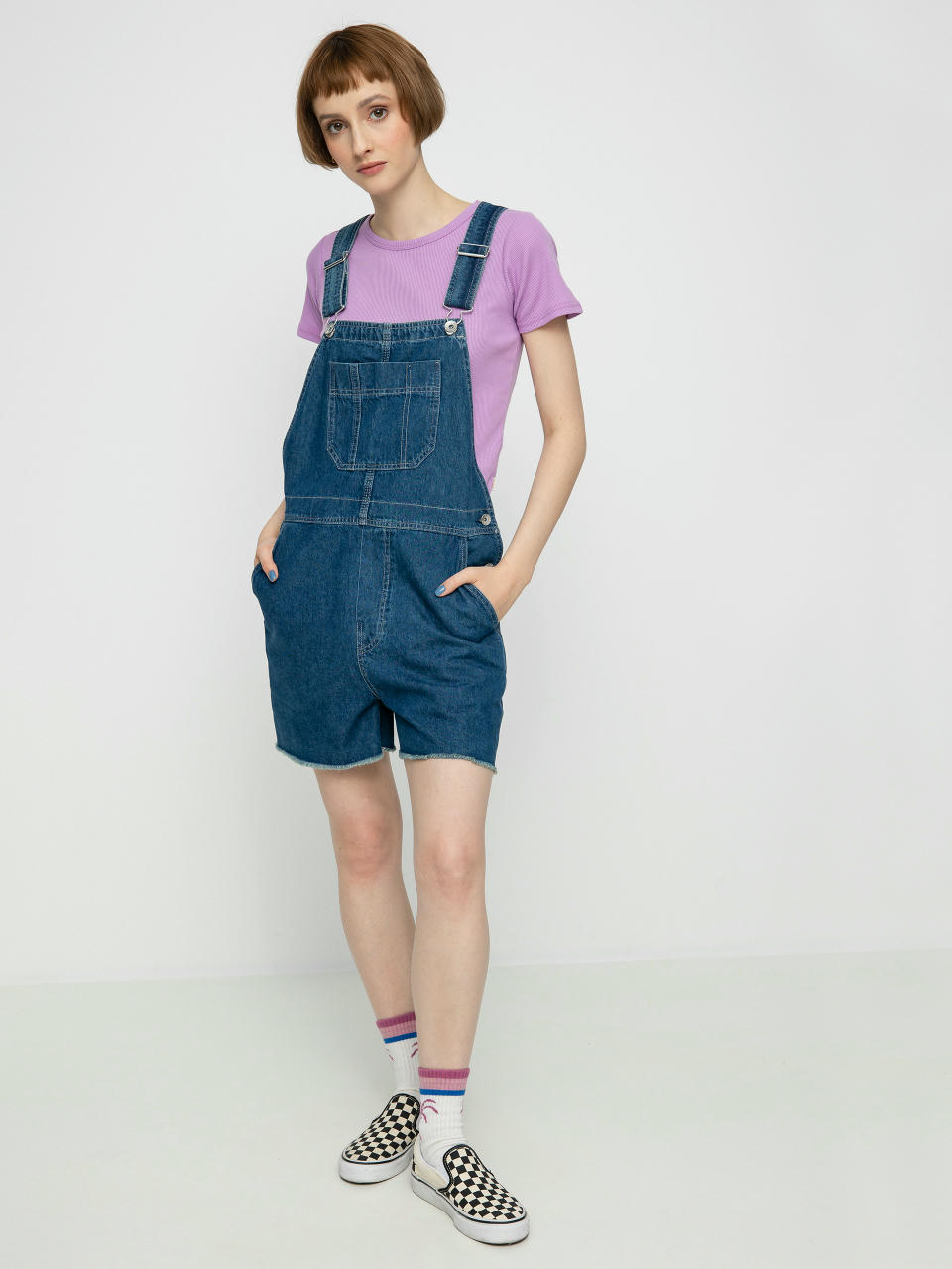 Шорти Brixton Christina Short Overall Wmn (indigo rinse)