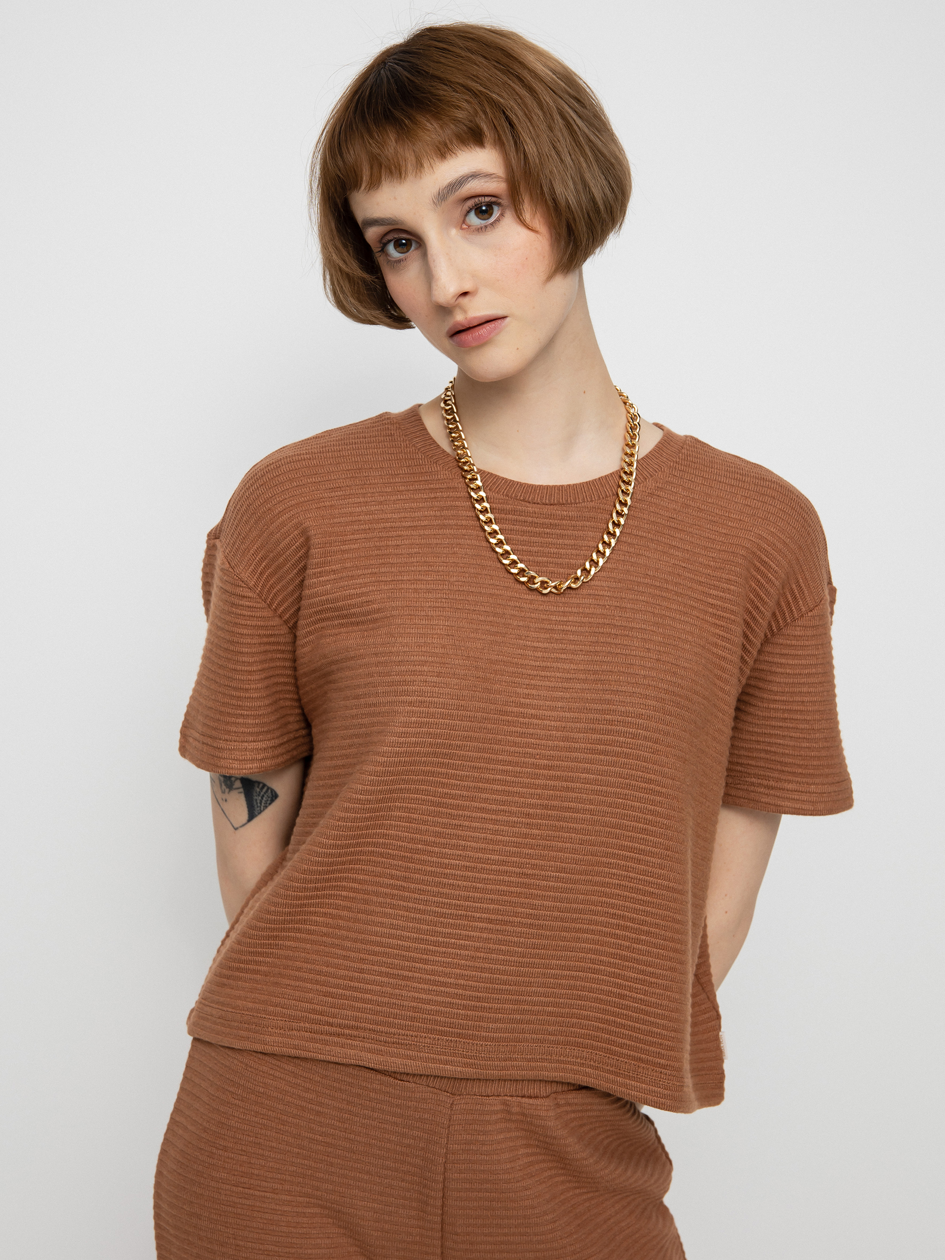 Футболка Brixton Bandera Boxy Top Wmn (hide)