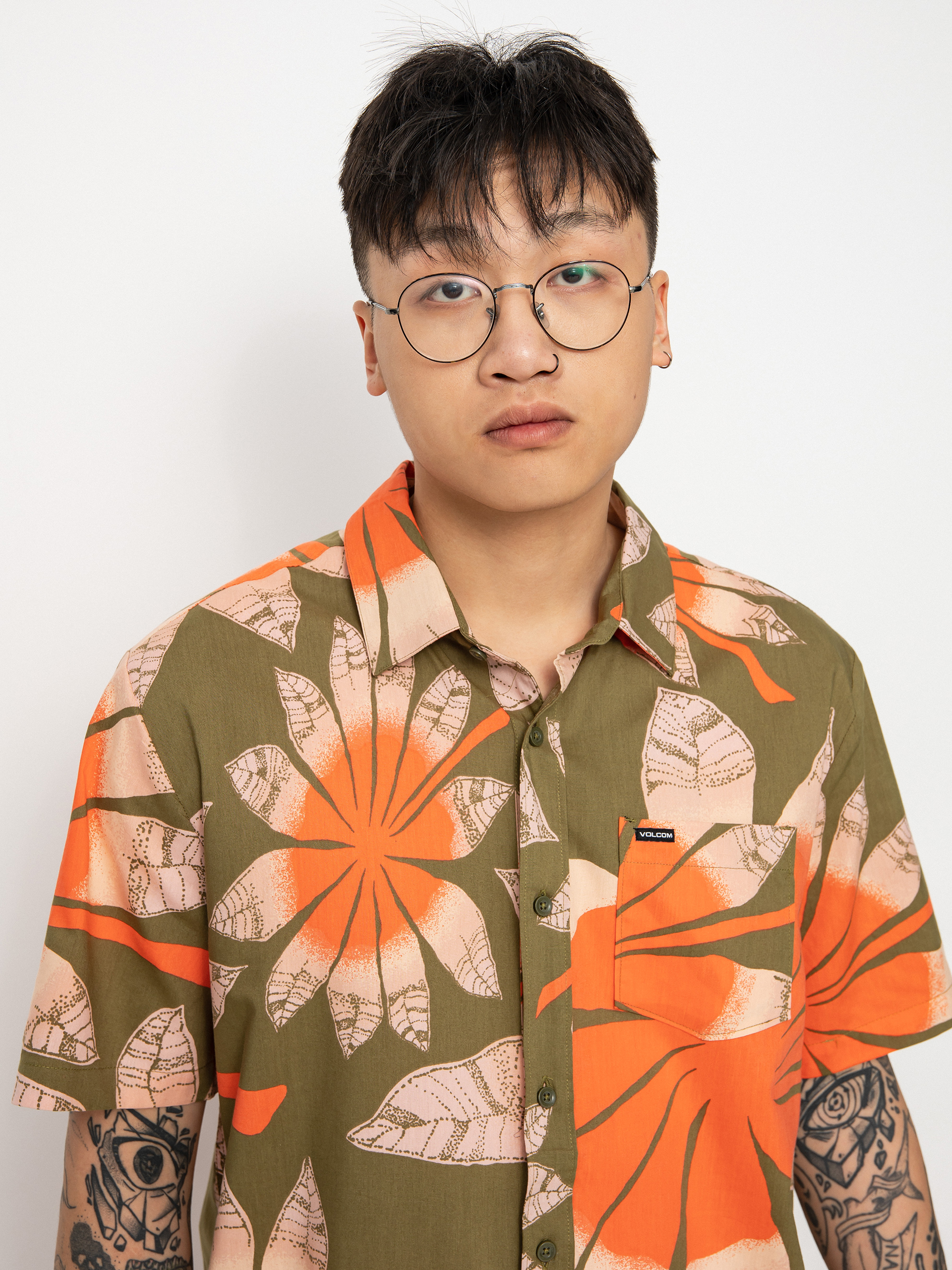 Сорочка Volcom Bloomin (martini olive)