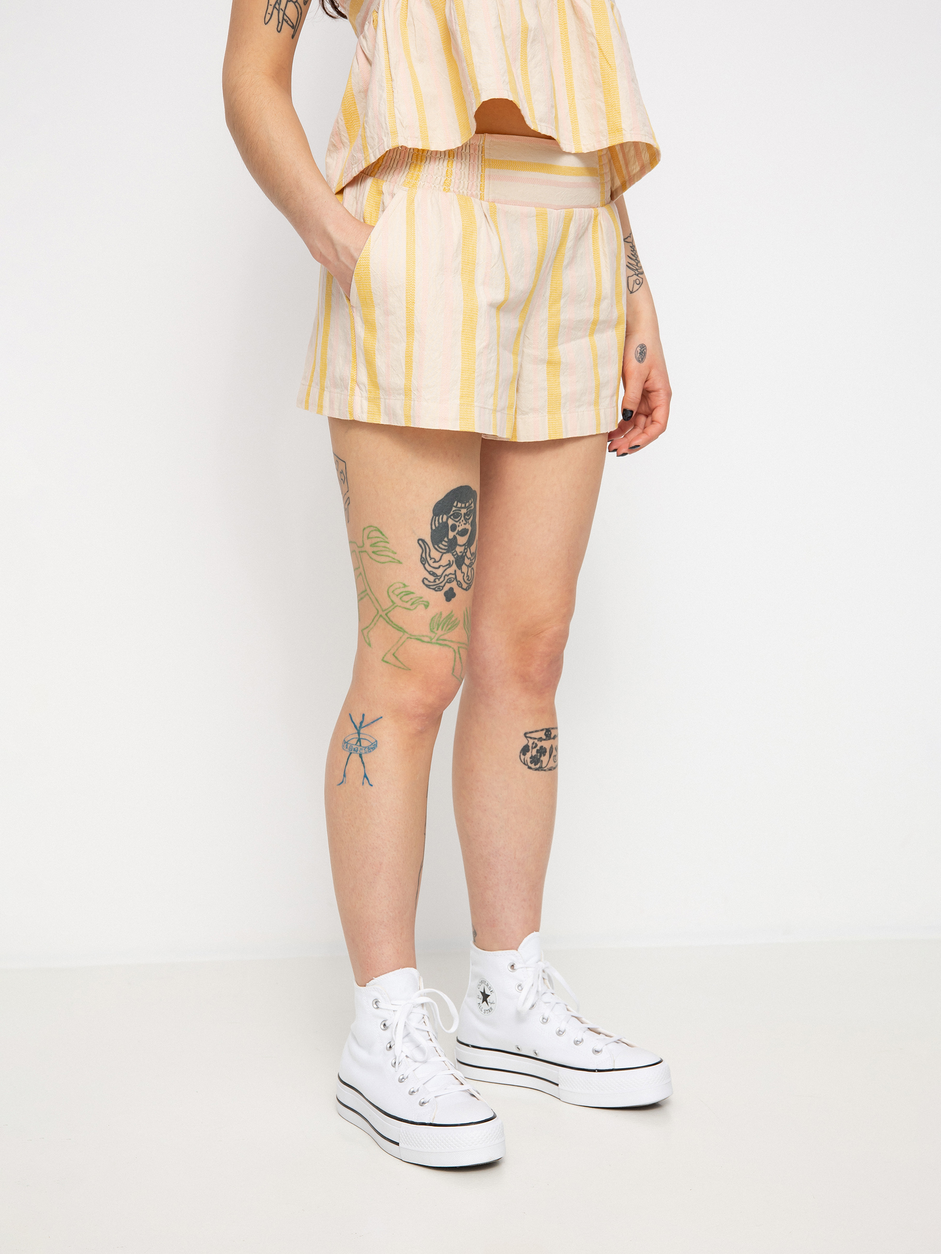 Шорти Roxy Handmade Life Wmn (tapioca alla stripe verticale)