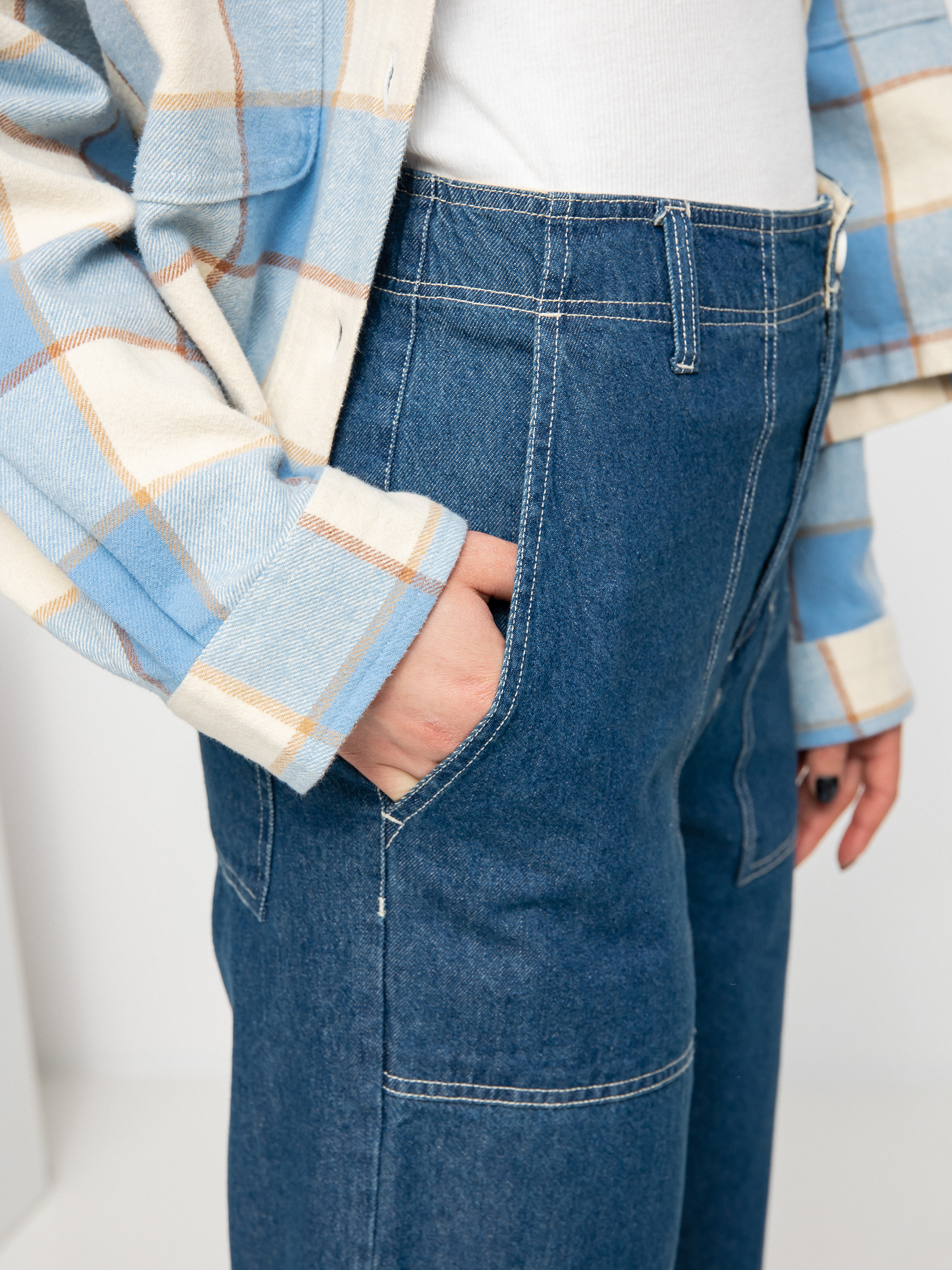 Штани Brixton Vancouver Wmn (indigo rinse)