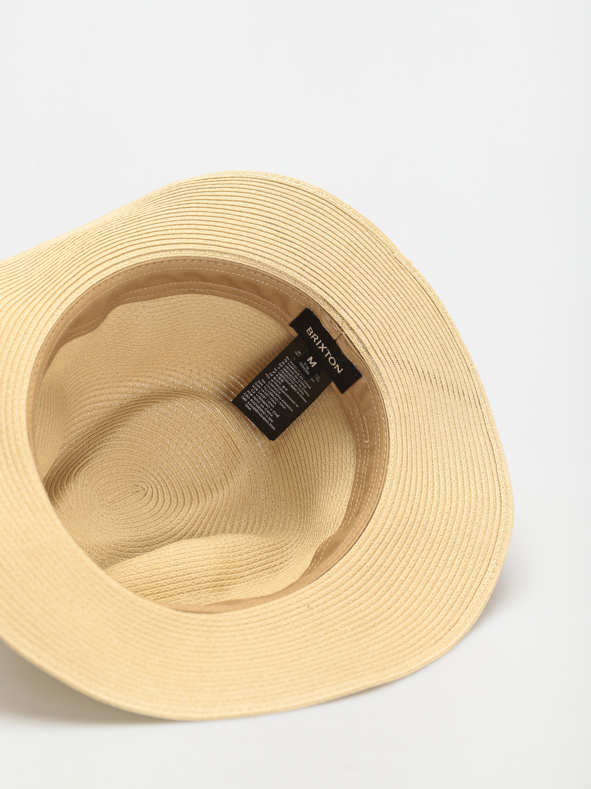 Капелюх Brixton Wesley Straw Packable Fedora (tan)