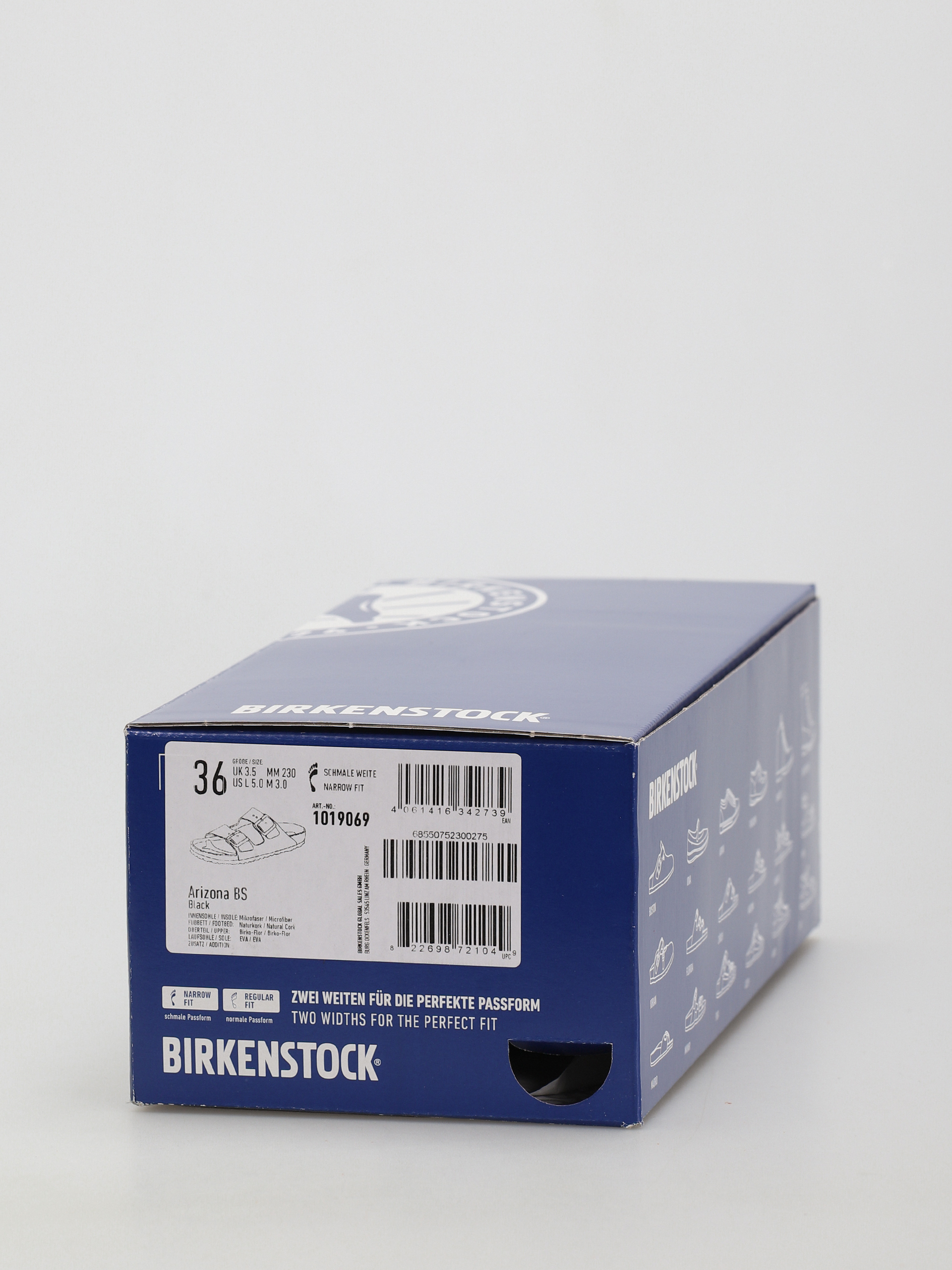 Шльопанці Birkenstock Arizona Narrow Wmn (triples black)