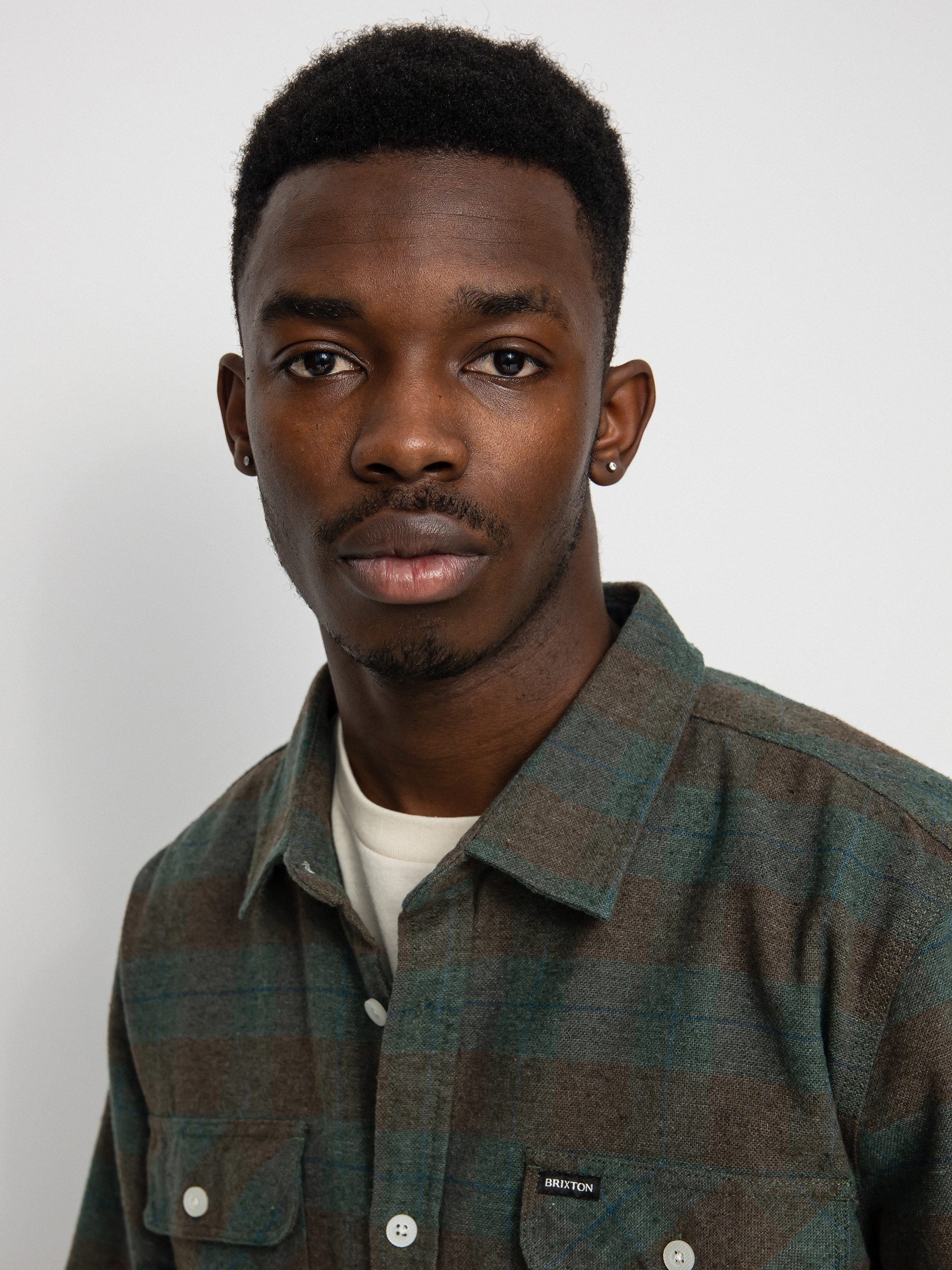 Сорочка Brixton Bowery Flannel Ls (ocean)