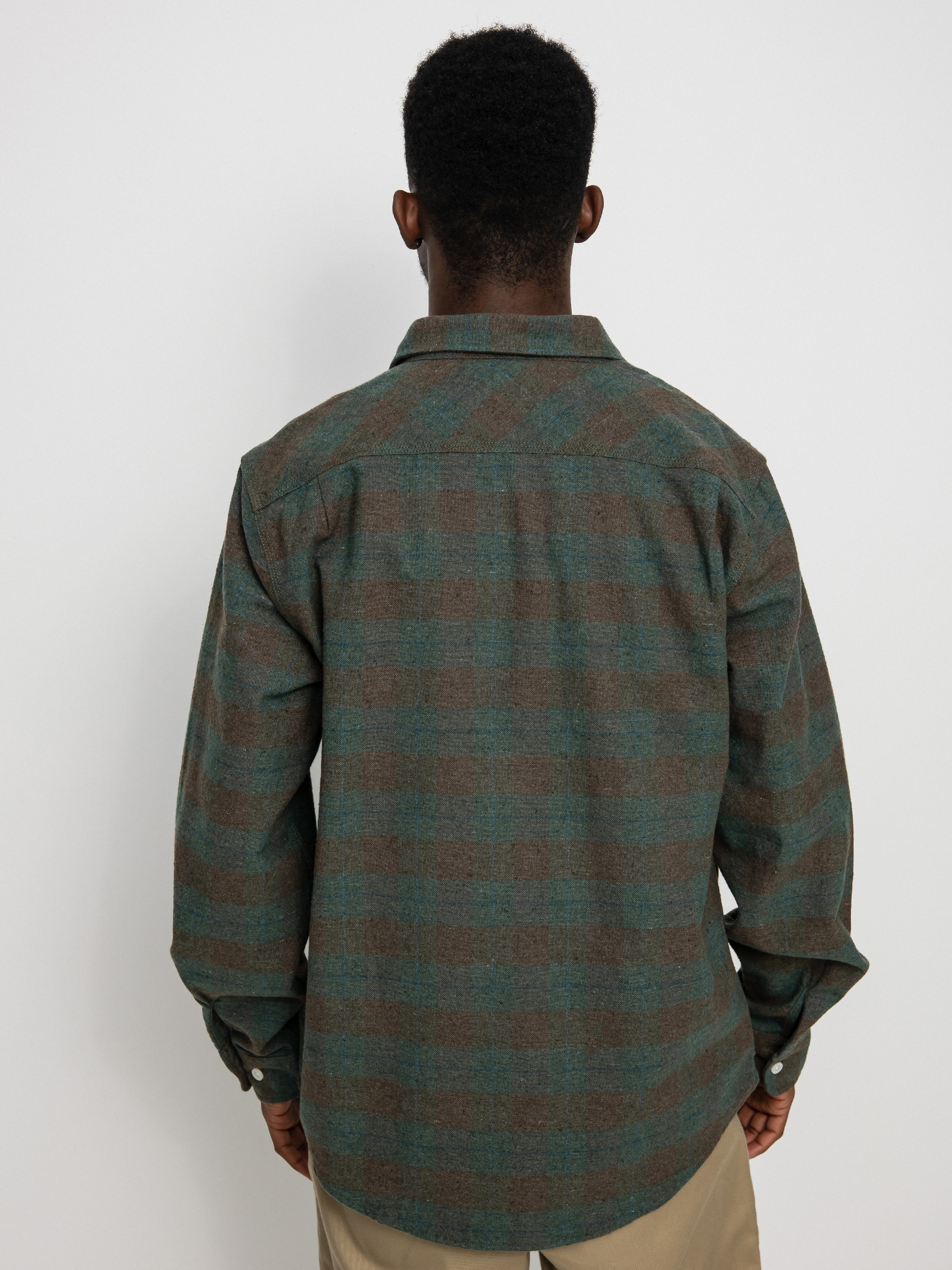 Сорочка Brixton Bowery Flannel Ls (ocean)