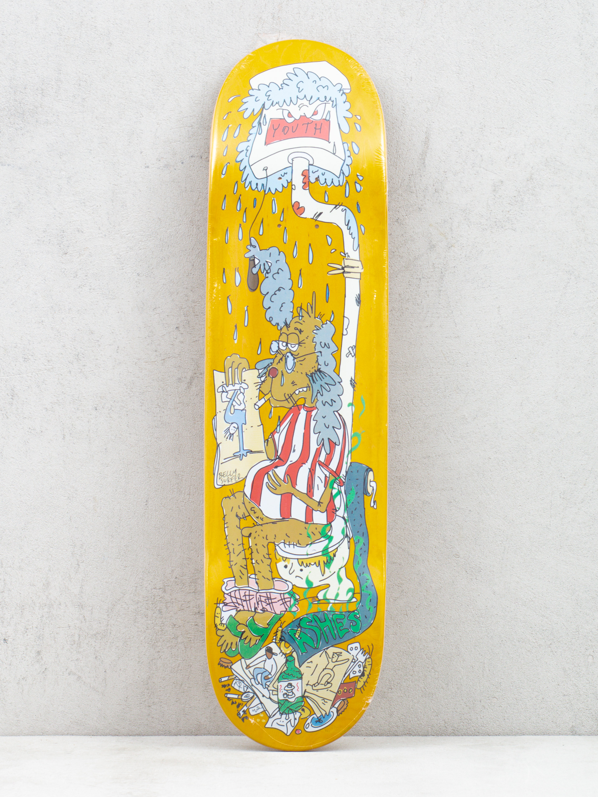 Декa Youth Skateboards X Ashes Old Dog (yellow)