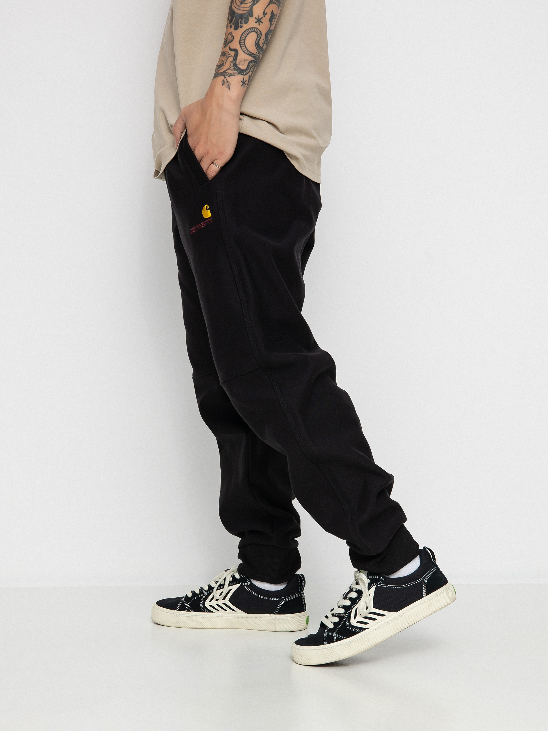 Штани Carhartt WIP American Script Jogging (black)