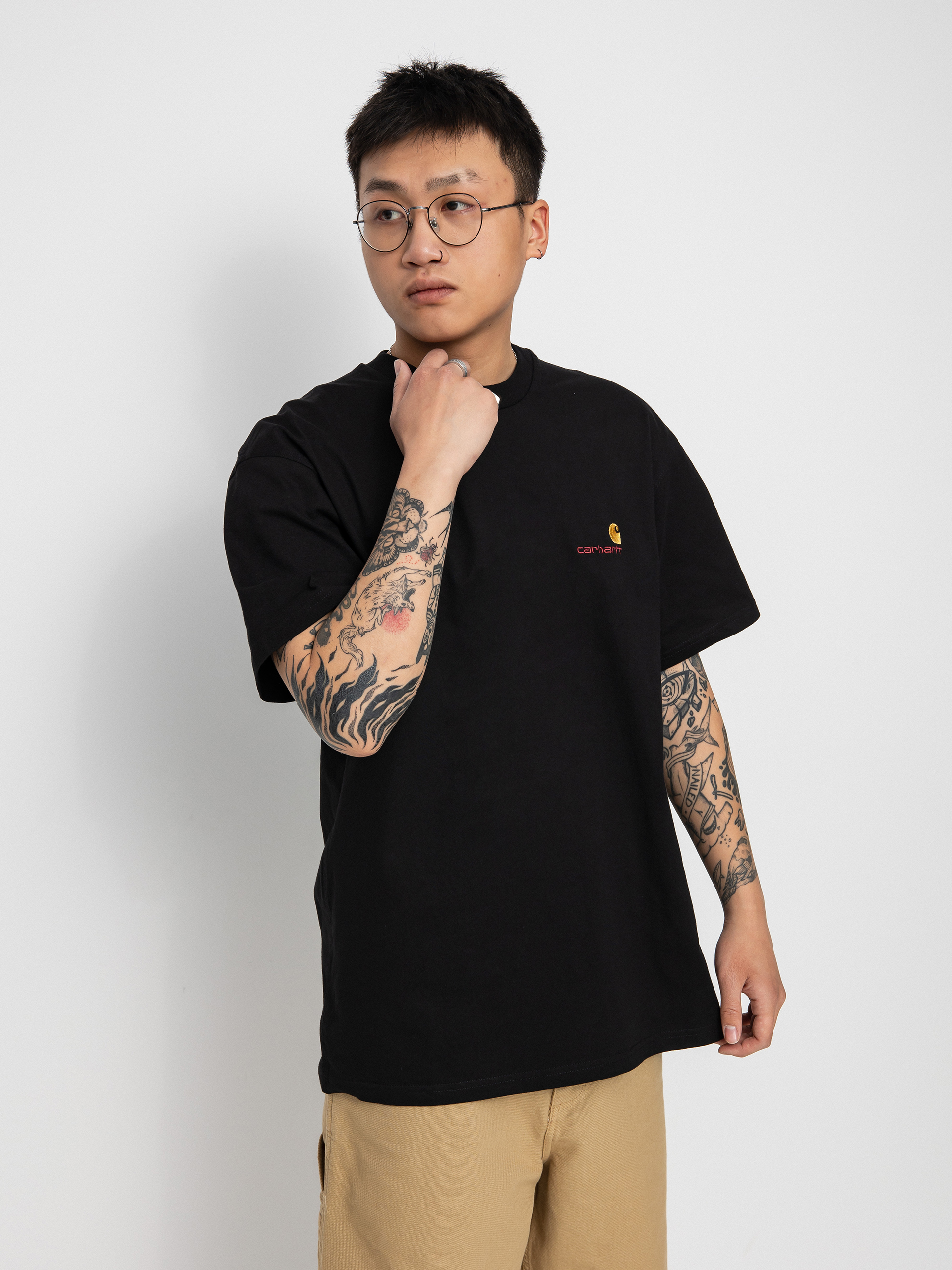 Футболка Carhartt WIP American Script (black)