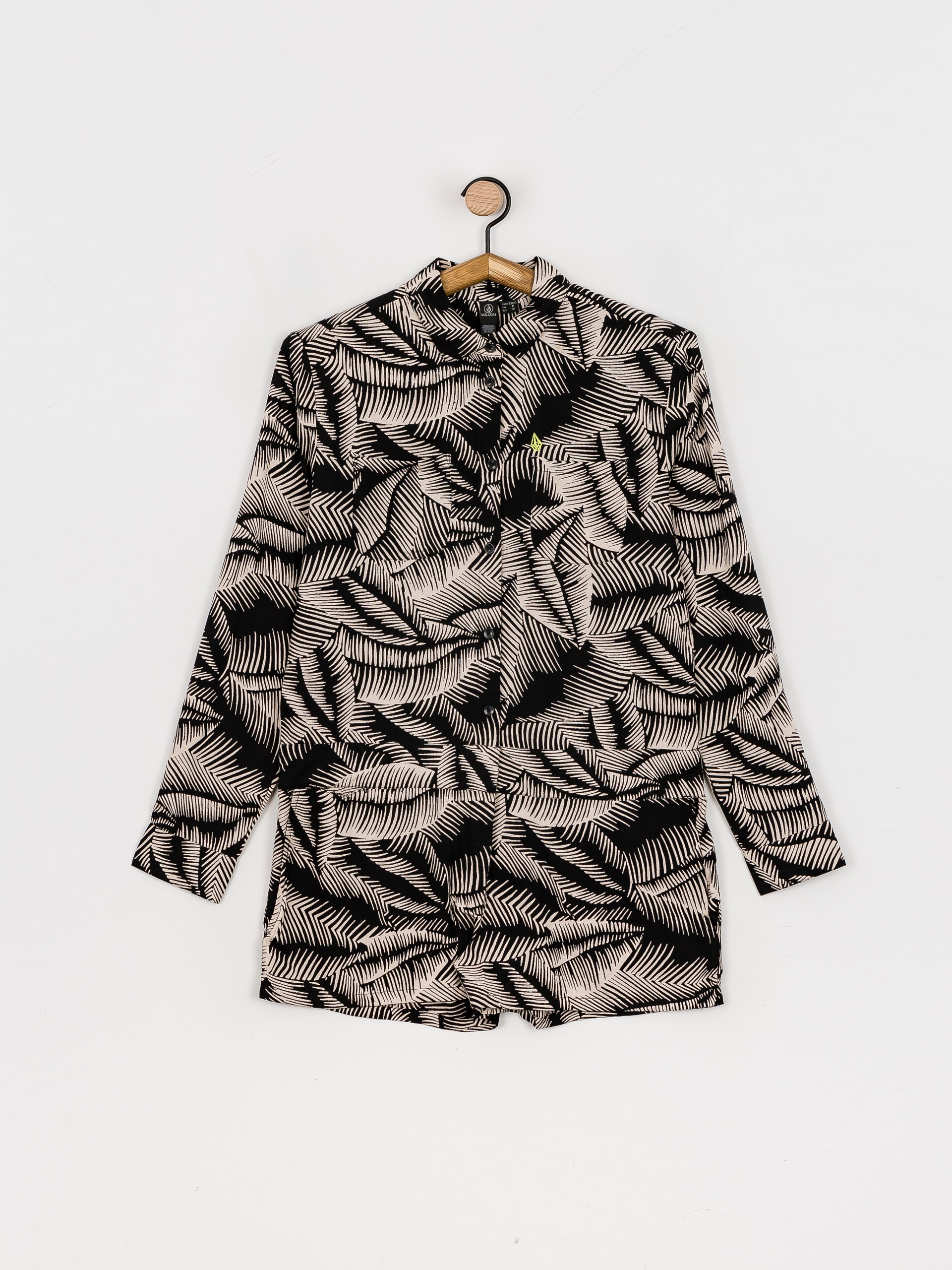 Жіночий  Комбінезон Volcom Stay Palm Romper (black white)