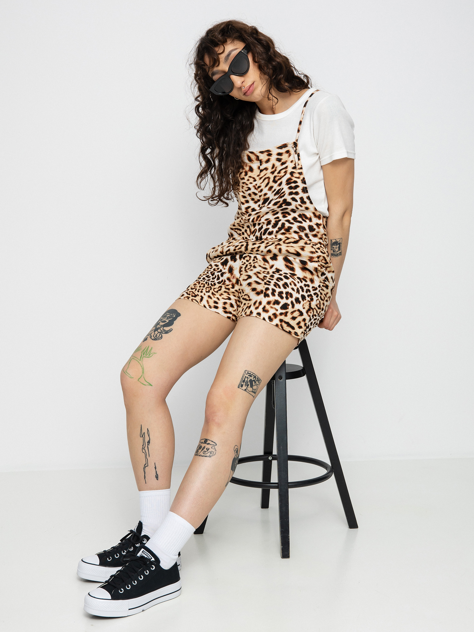 Жіночий  Комбінезон RVCA Ogrodniczki Laidback Romper (light brown)