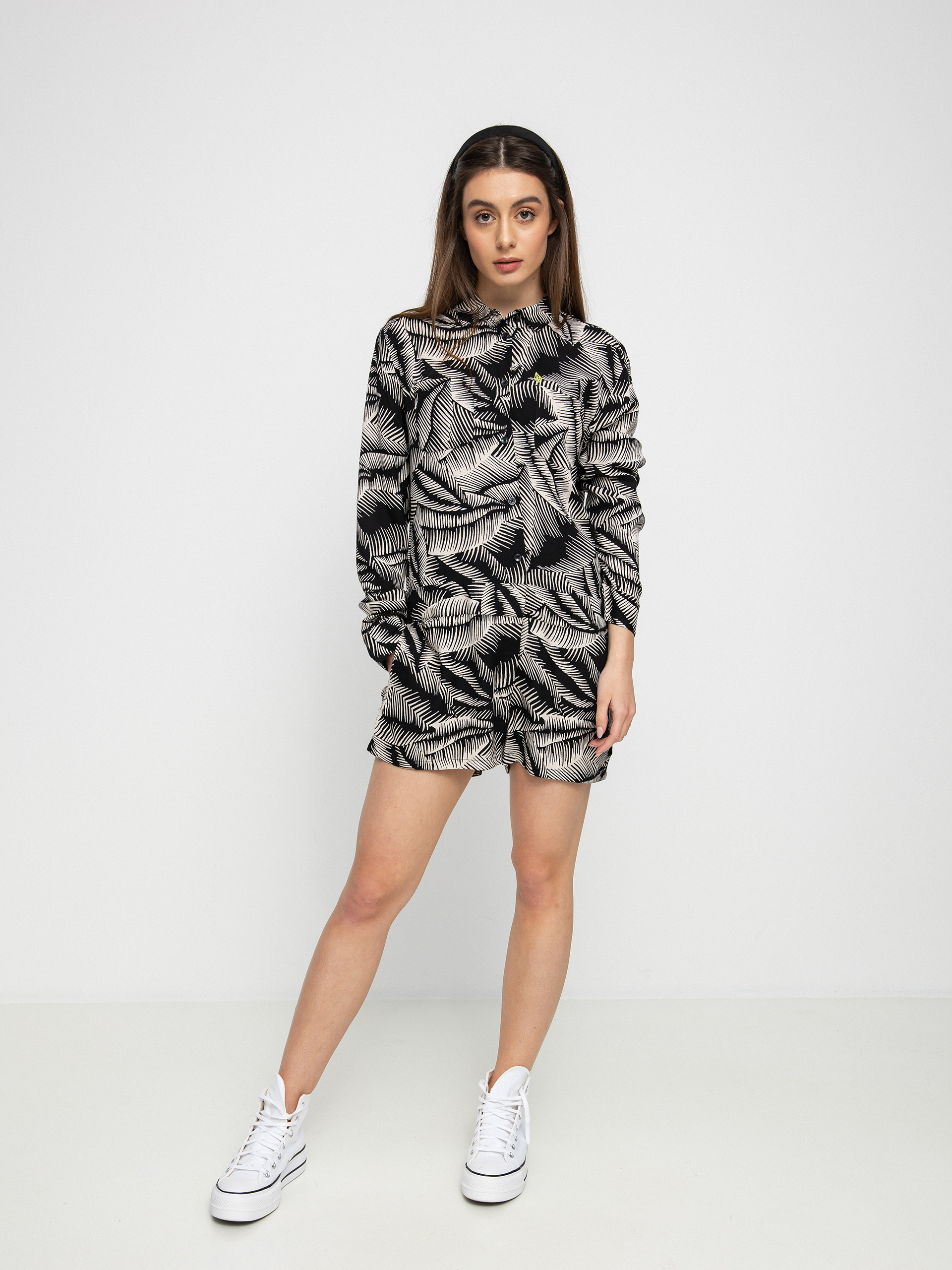 Жіночий  Комбінезон Volcom Stay Palm Romper (black white)