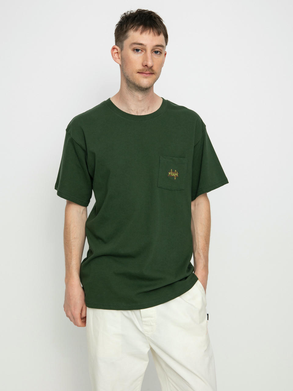 Футболка HUF Haze Script Pocket (forest green)