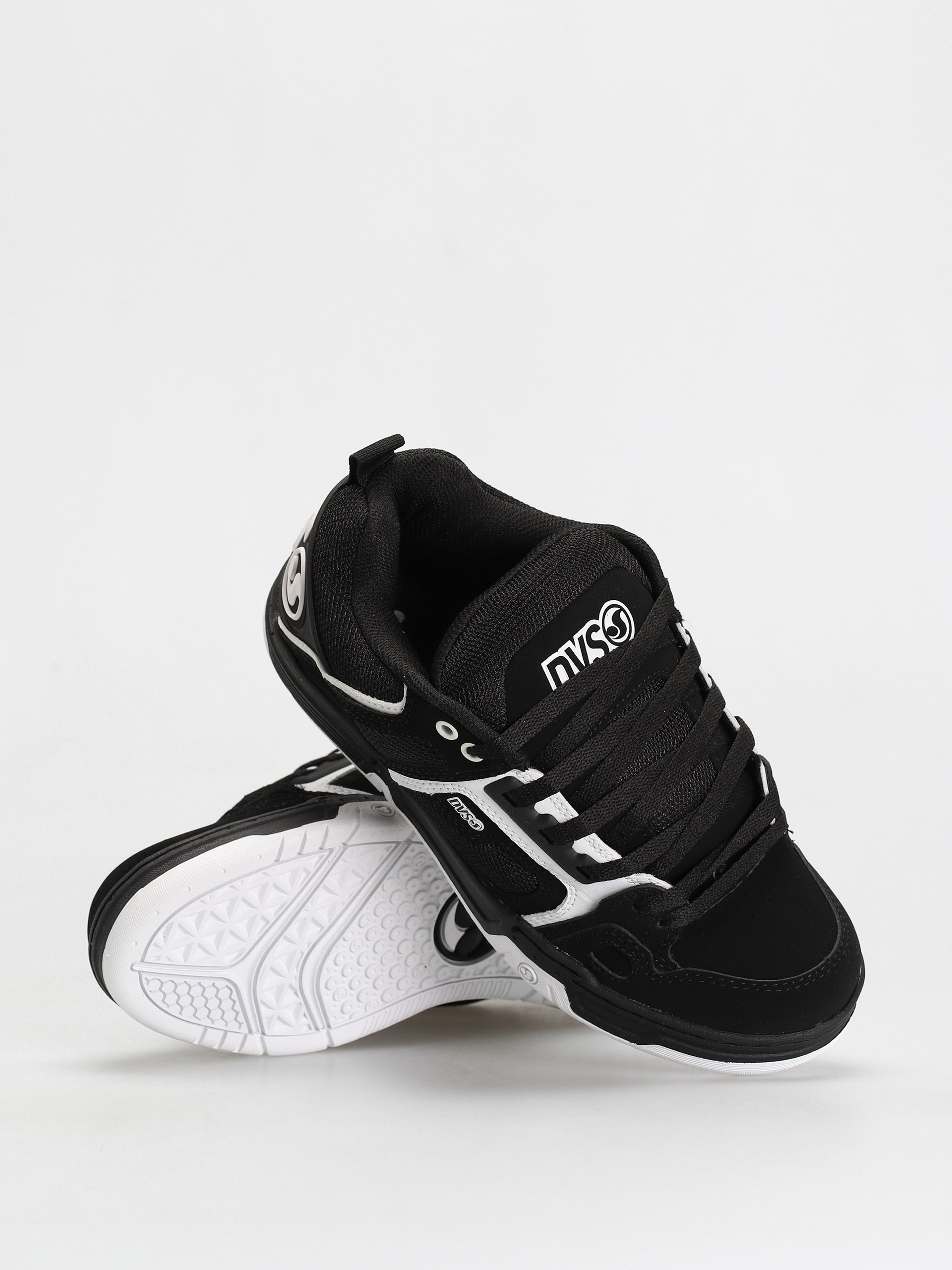 Взуття DVS Comanche - чорний (black white leather nubuck)