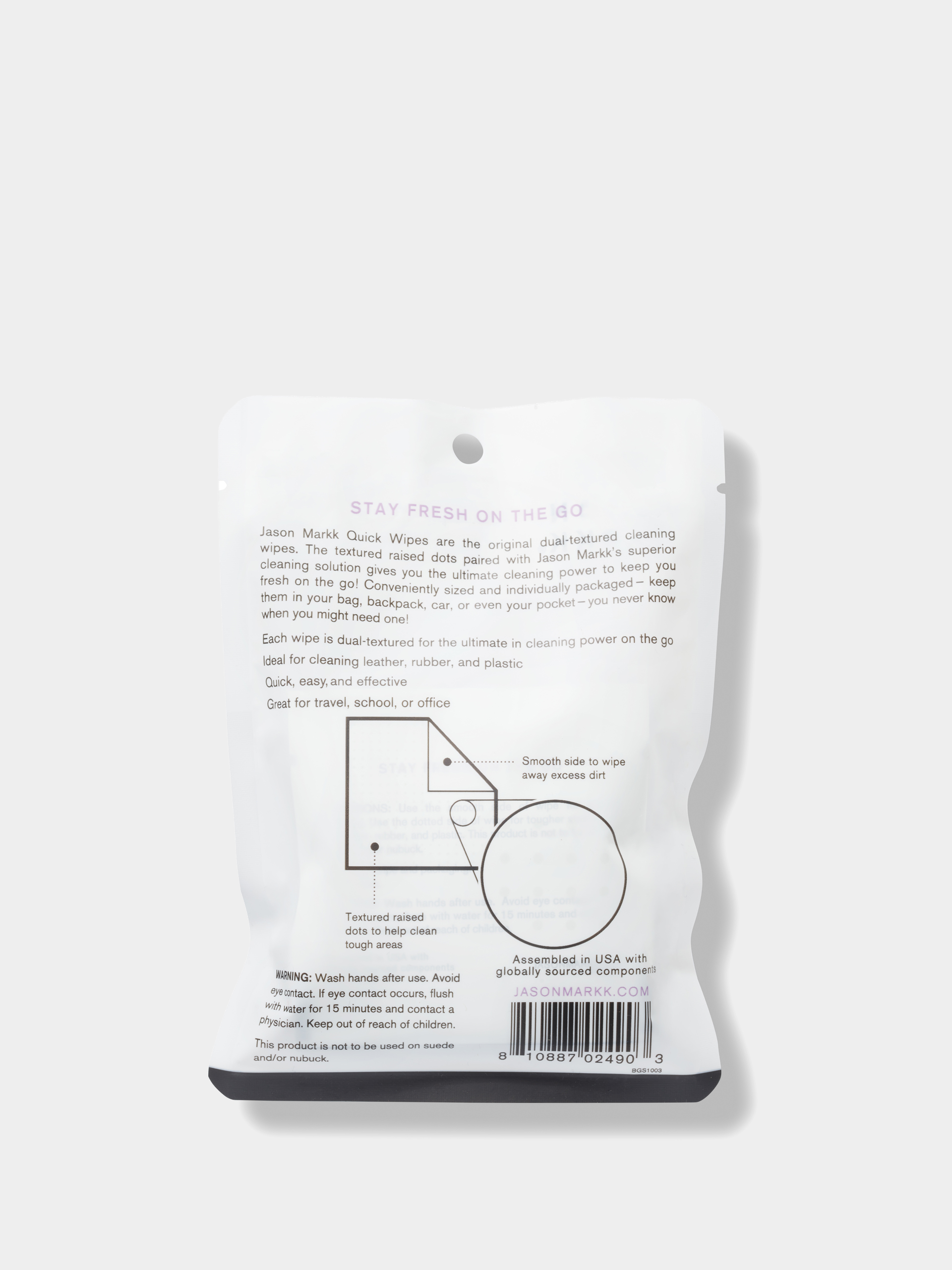 Серветки Jason Markk Quick Wipes - Pack of 3 (white)