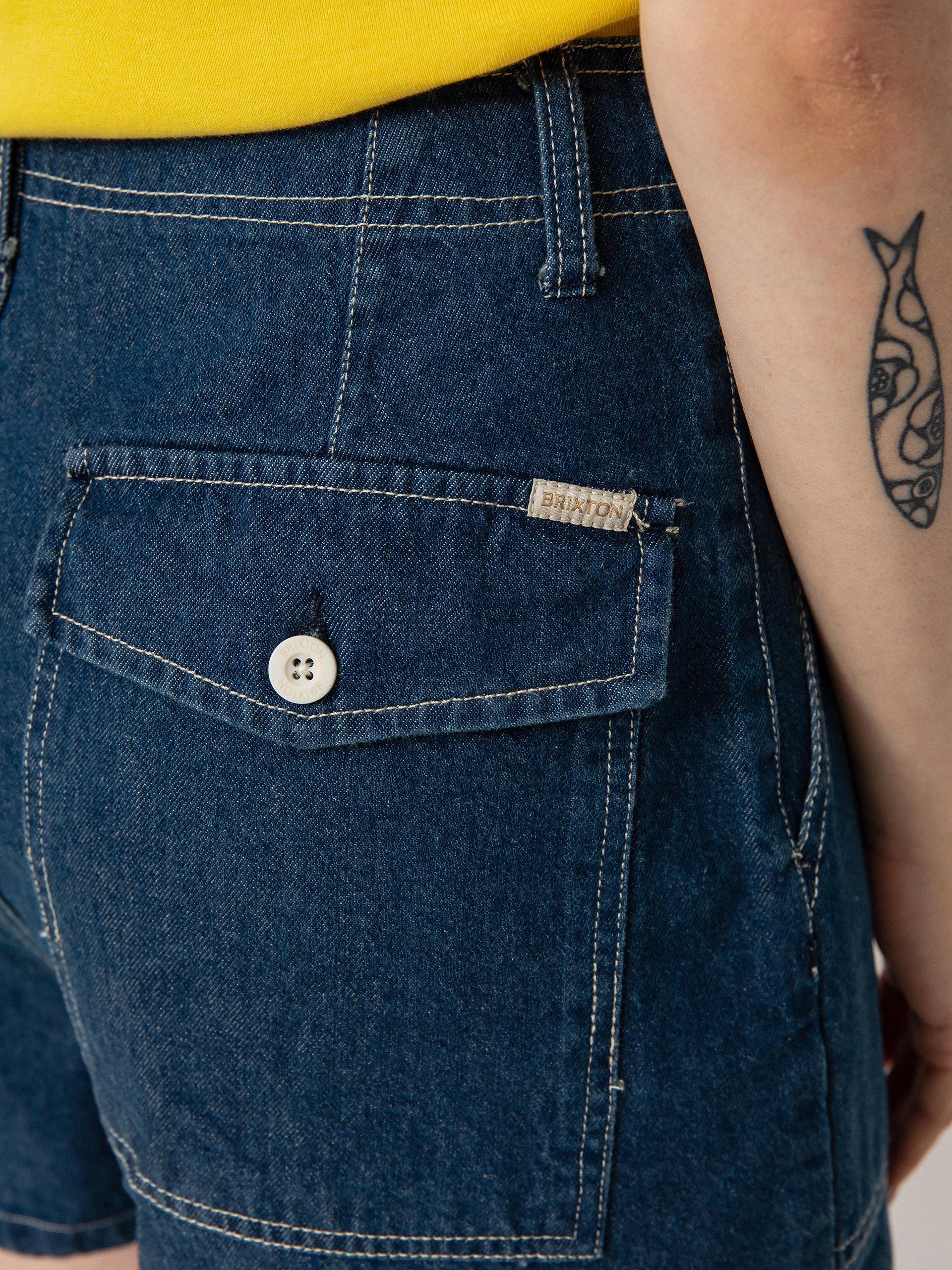 Шорти Brixton Vancouver Wmn (indigo rinse)