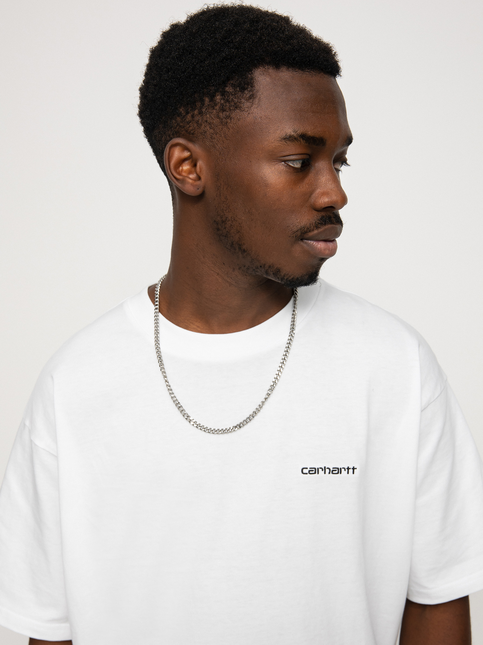 Футболка Carhartt WIP Script Embroidery (white/black)