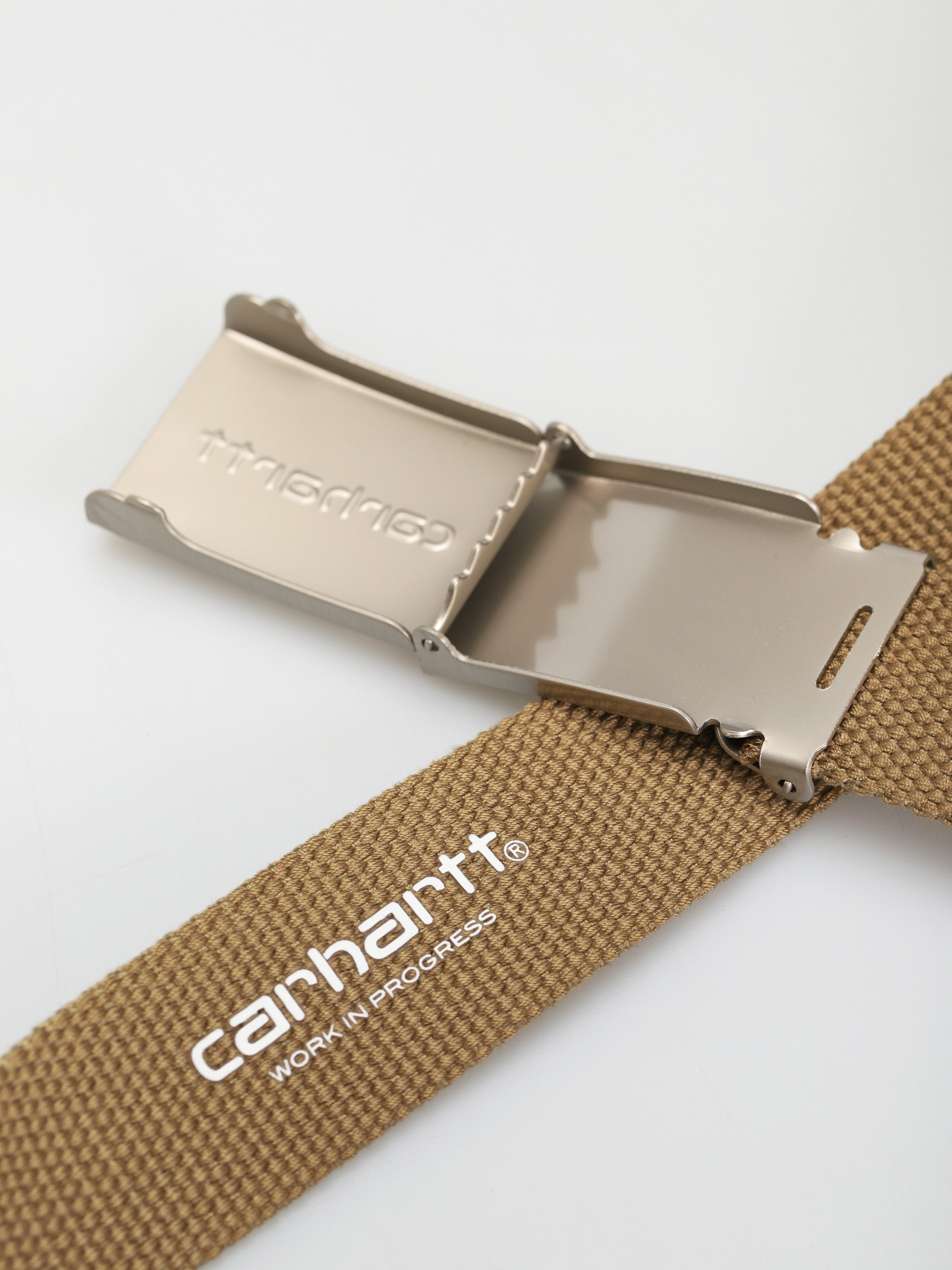 Ремінь Carhartt WIP Clip Belt Chrome (leather)
