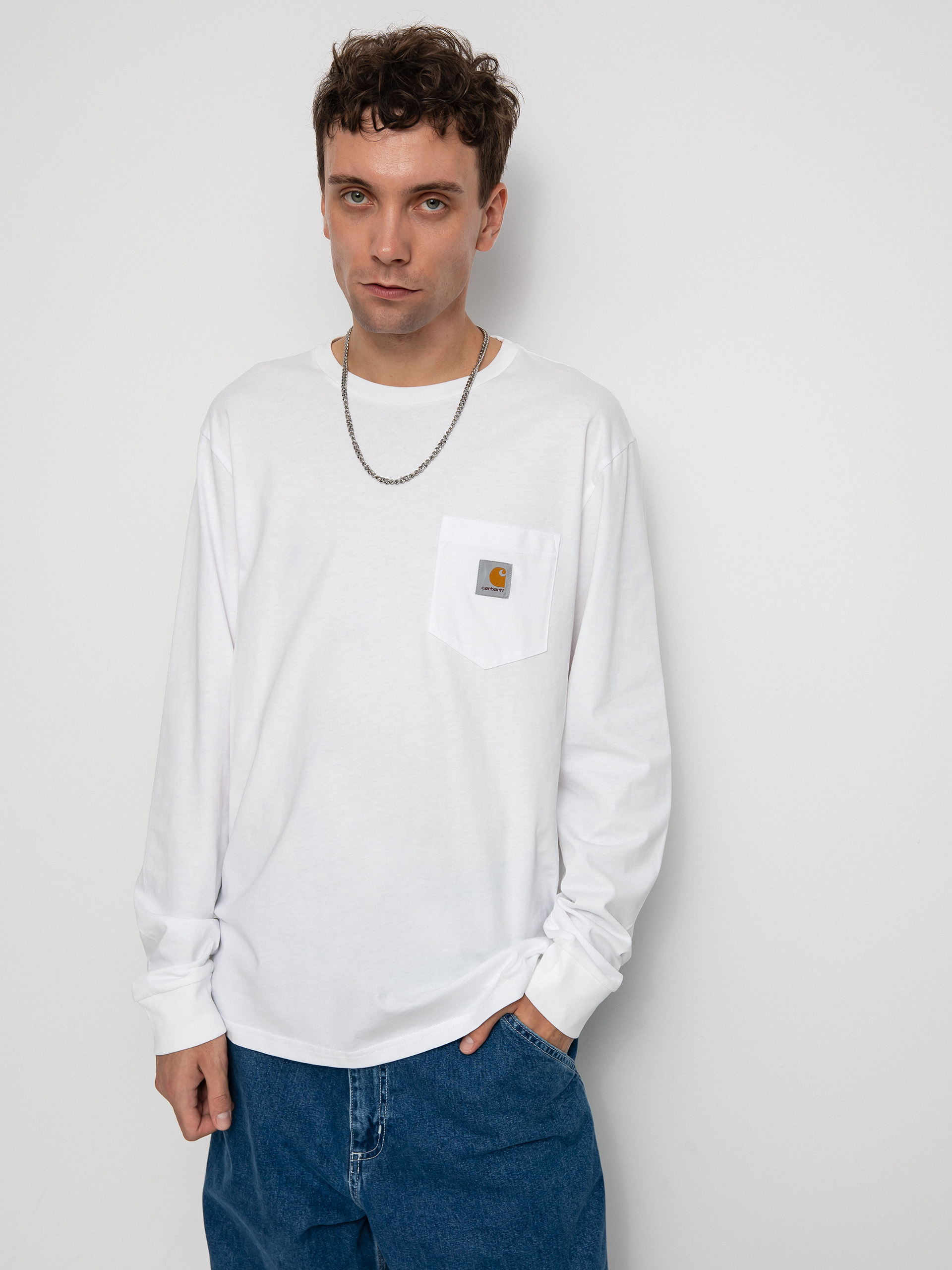Лонгслів Carhartt WIP Pocket (white)