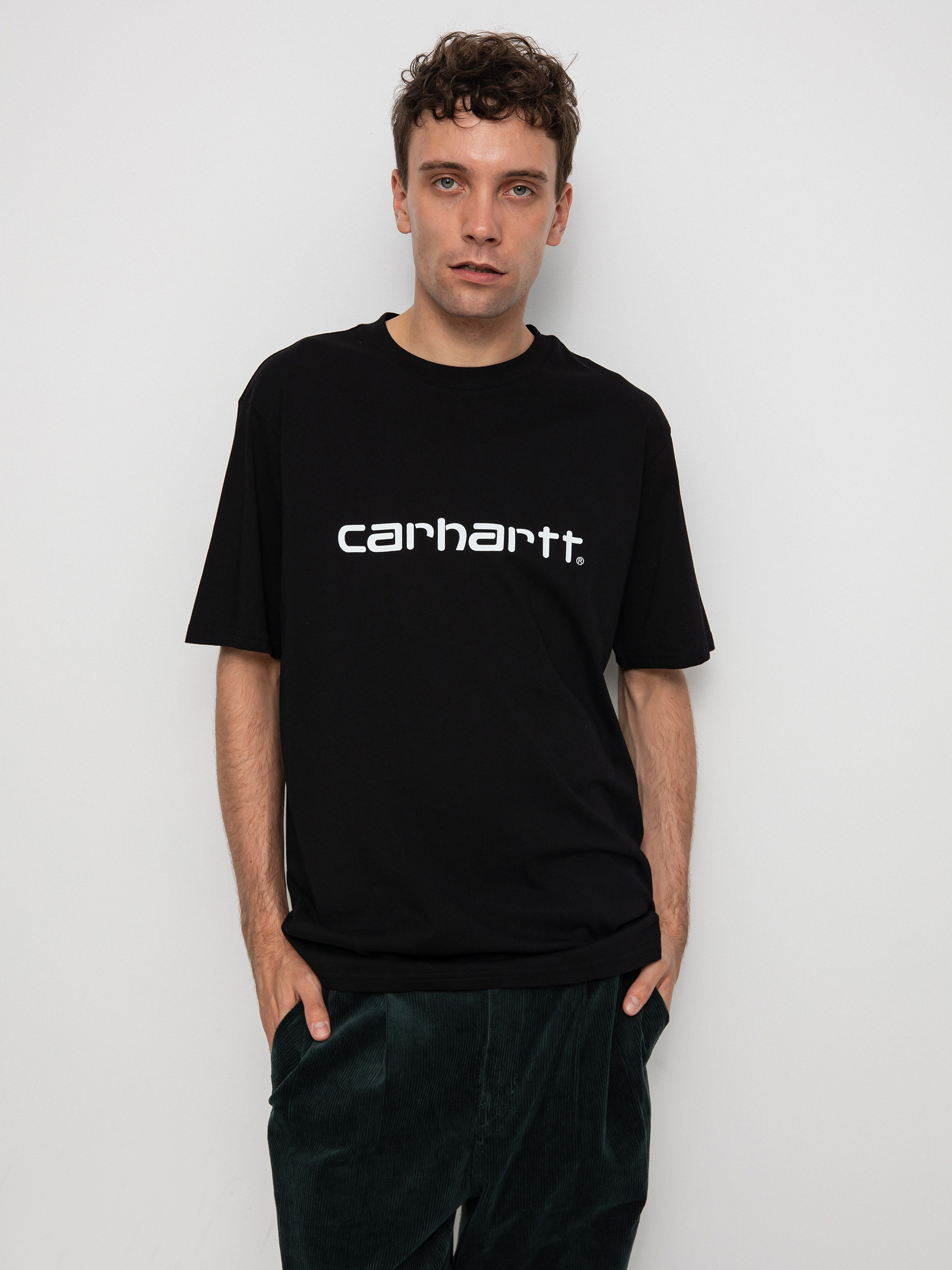 Футболка Carhartt WIP Script (black/white)
