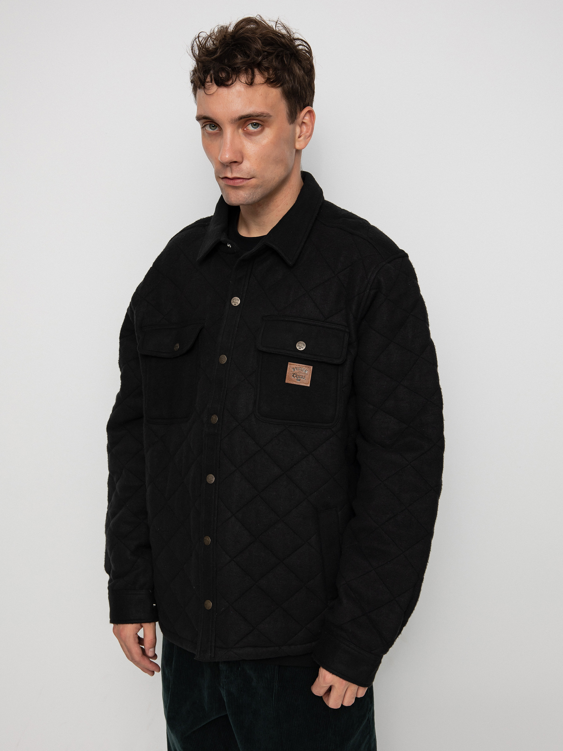 Куртка Brixton Coors Cass Quilted Fleece (black)