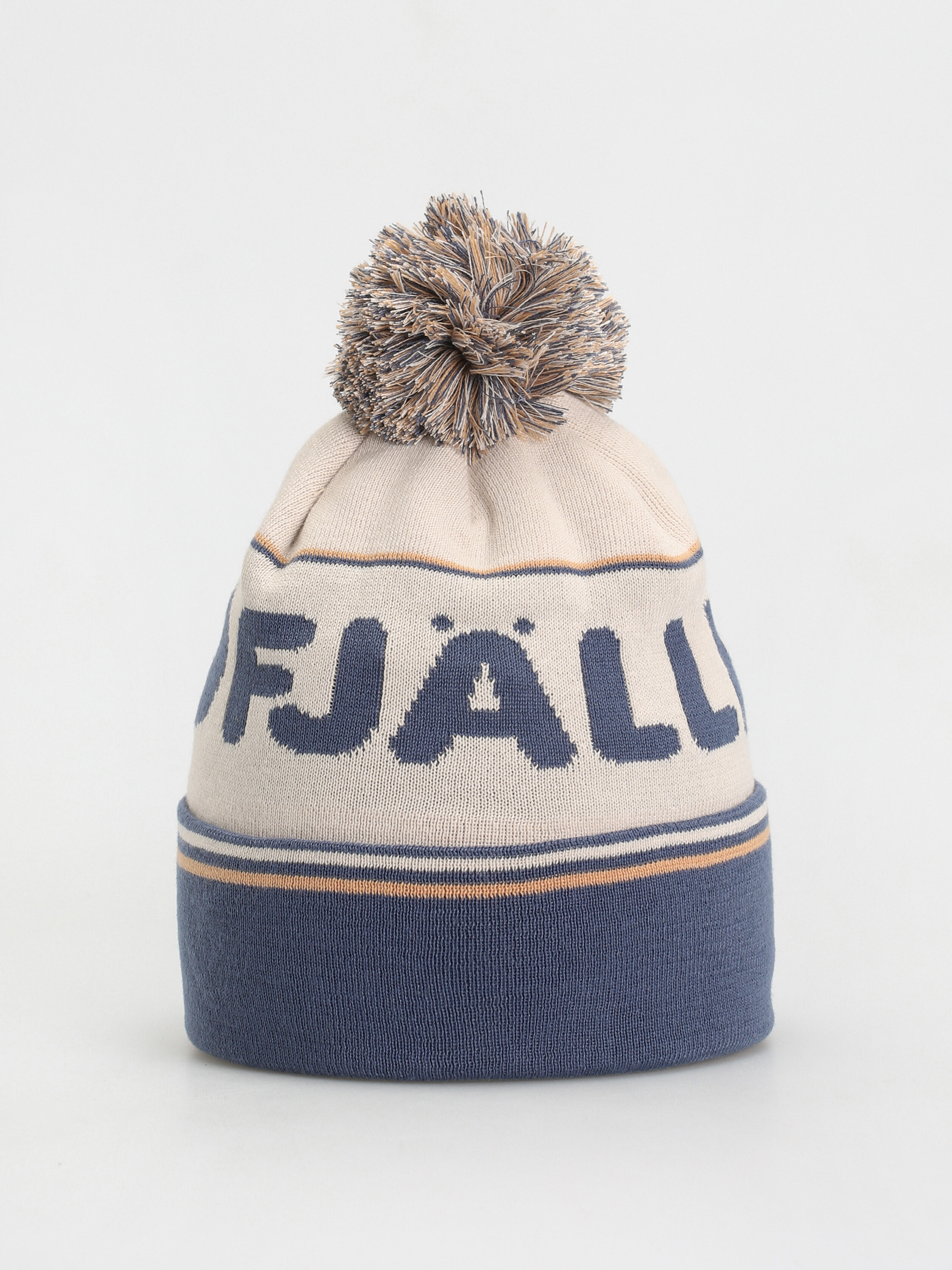 Шапка Fjallraven Pom Hat (chalk white/indigo blue)