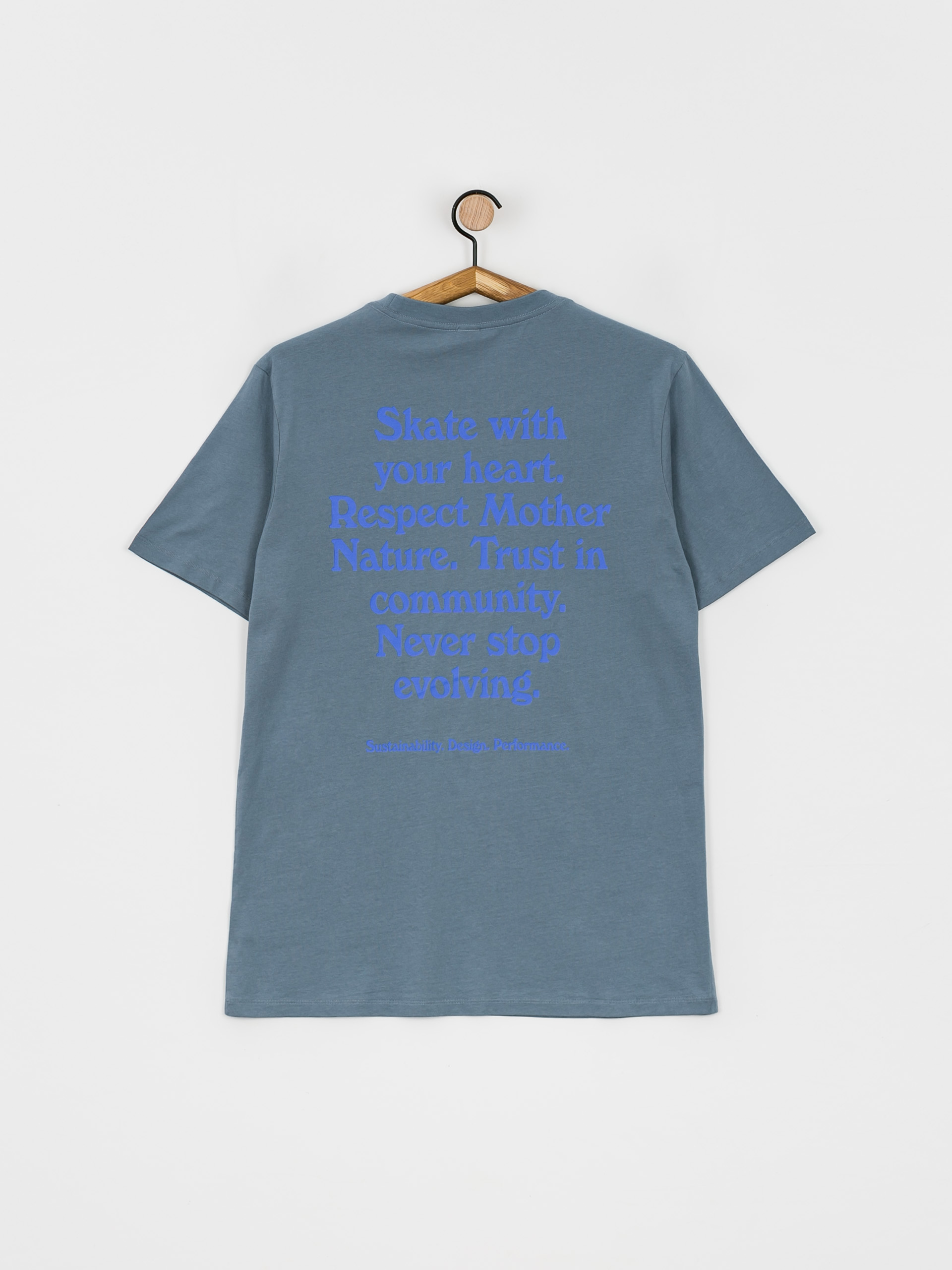 Футболка Cariuma Skate with your Heart (mirage blue)