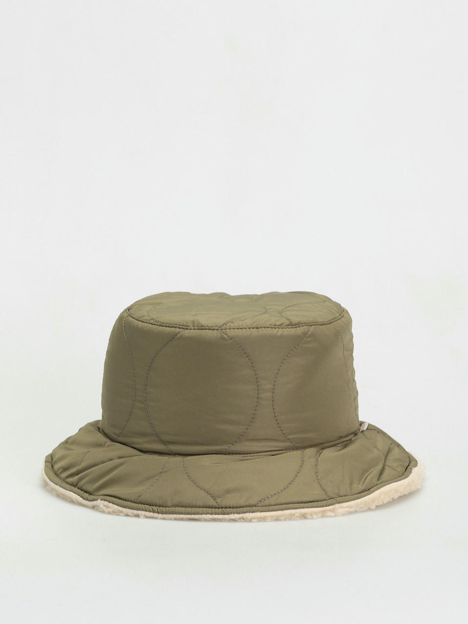 Капелюх Brixton Petra Reversible Bucket Hat Wmn (military olive/dove sherpa)