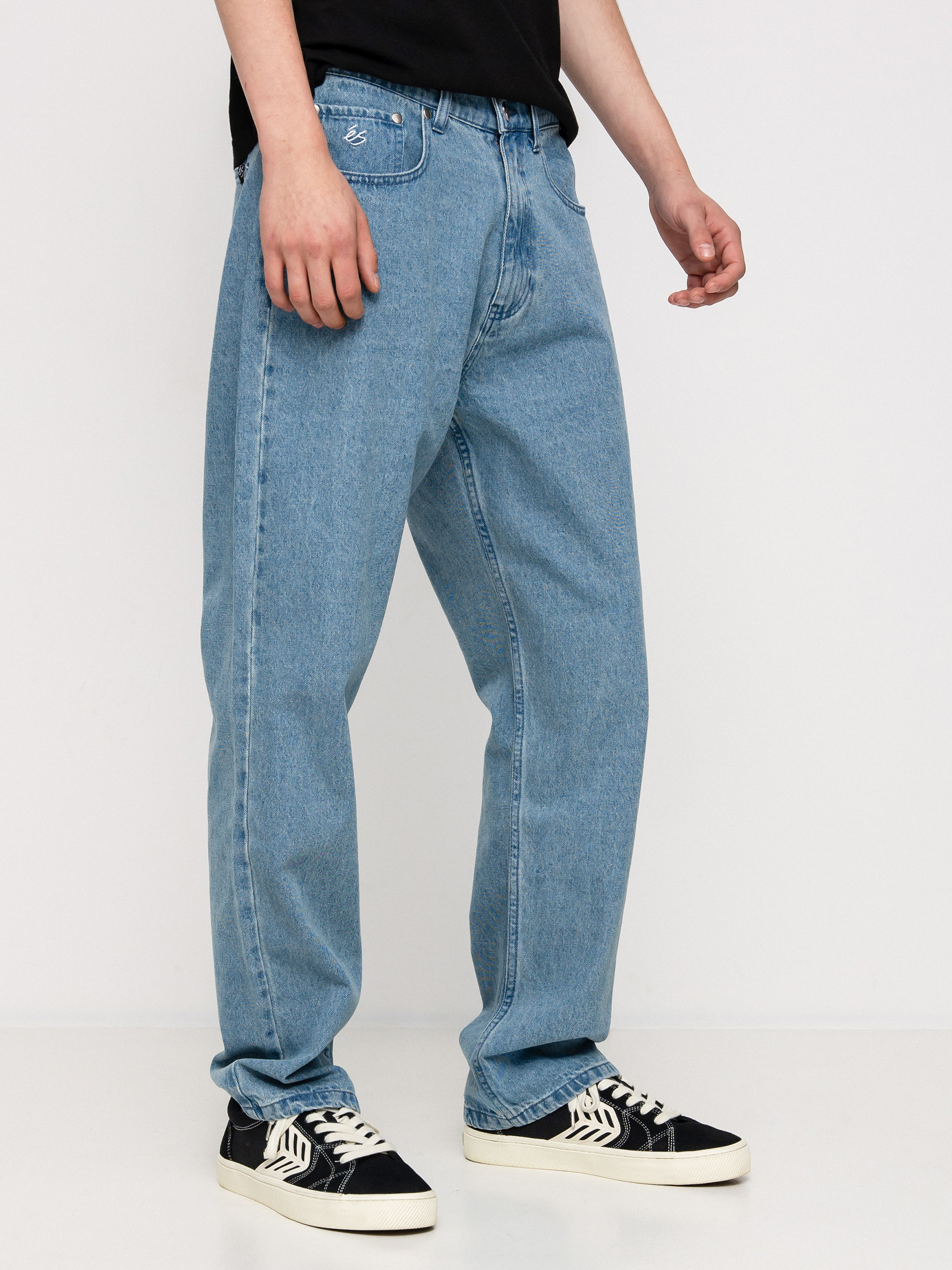 パンツ 939 blue baggy denim Штани eS Baggy Denim - блакитний (light blue)
