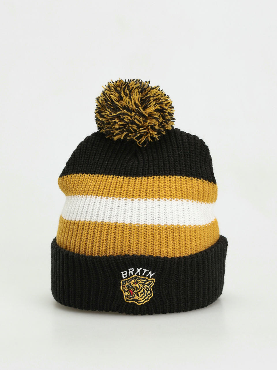 Шапка Brixton Kit Pom (black/off white/bright gold)