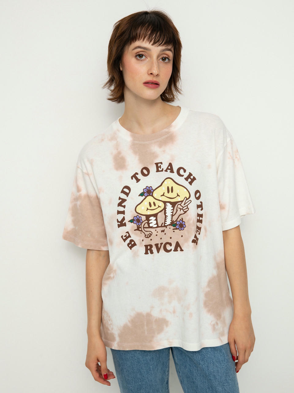 Футболка RVCA Be Kind Wmn (dusty rose)