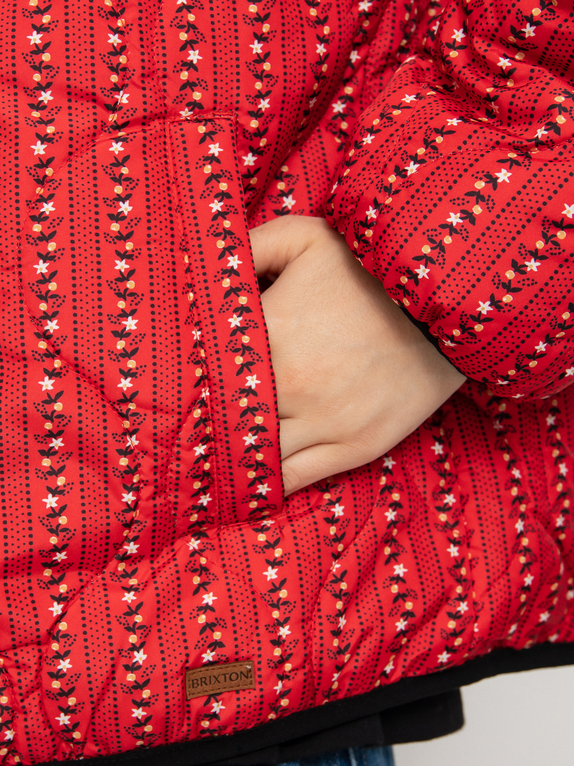 Куртка Brixton Sherpa Reversible Padded Wmn (mars red praire floral)