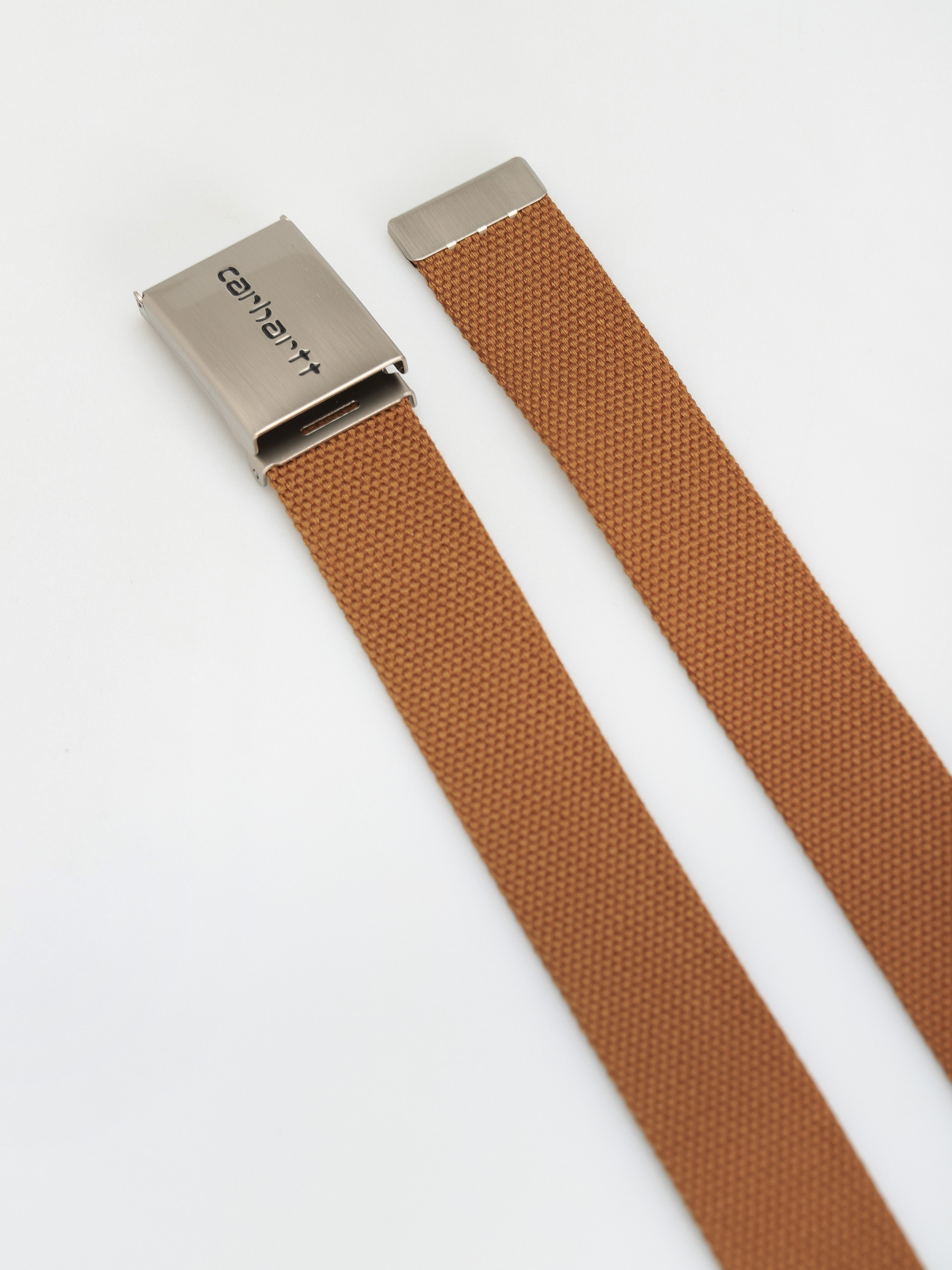 Ремінь Carhartt WIP Clip Belt Chrome (hamilton brown)