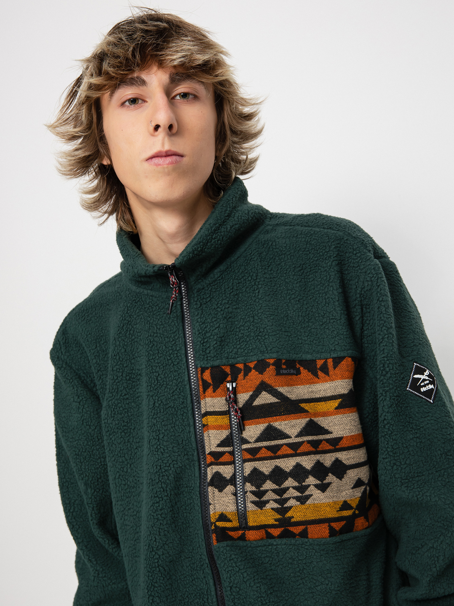 Чоловічий Флісовий светр Iriedaily Wonderer Track (hunter)