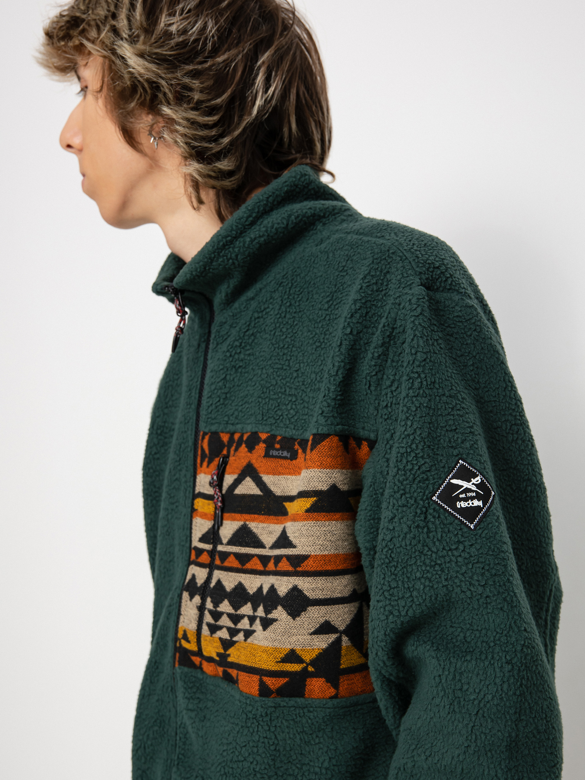 Чоловічий Флісовий светр Iriedaily Wonderer Track (hunter)