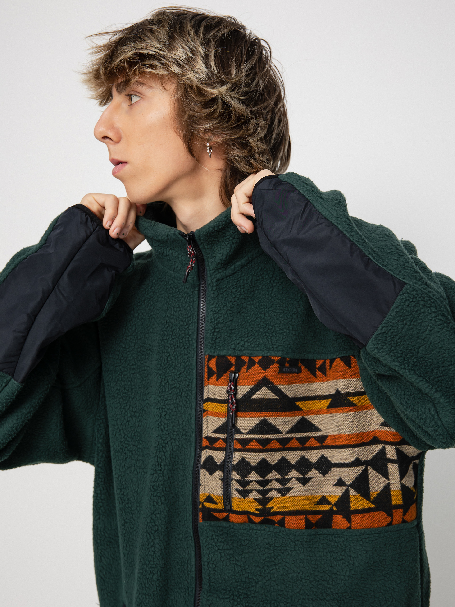 Чоловічий Флісовий светр Iriedaily Wonderer Track (hunter)