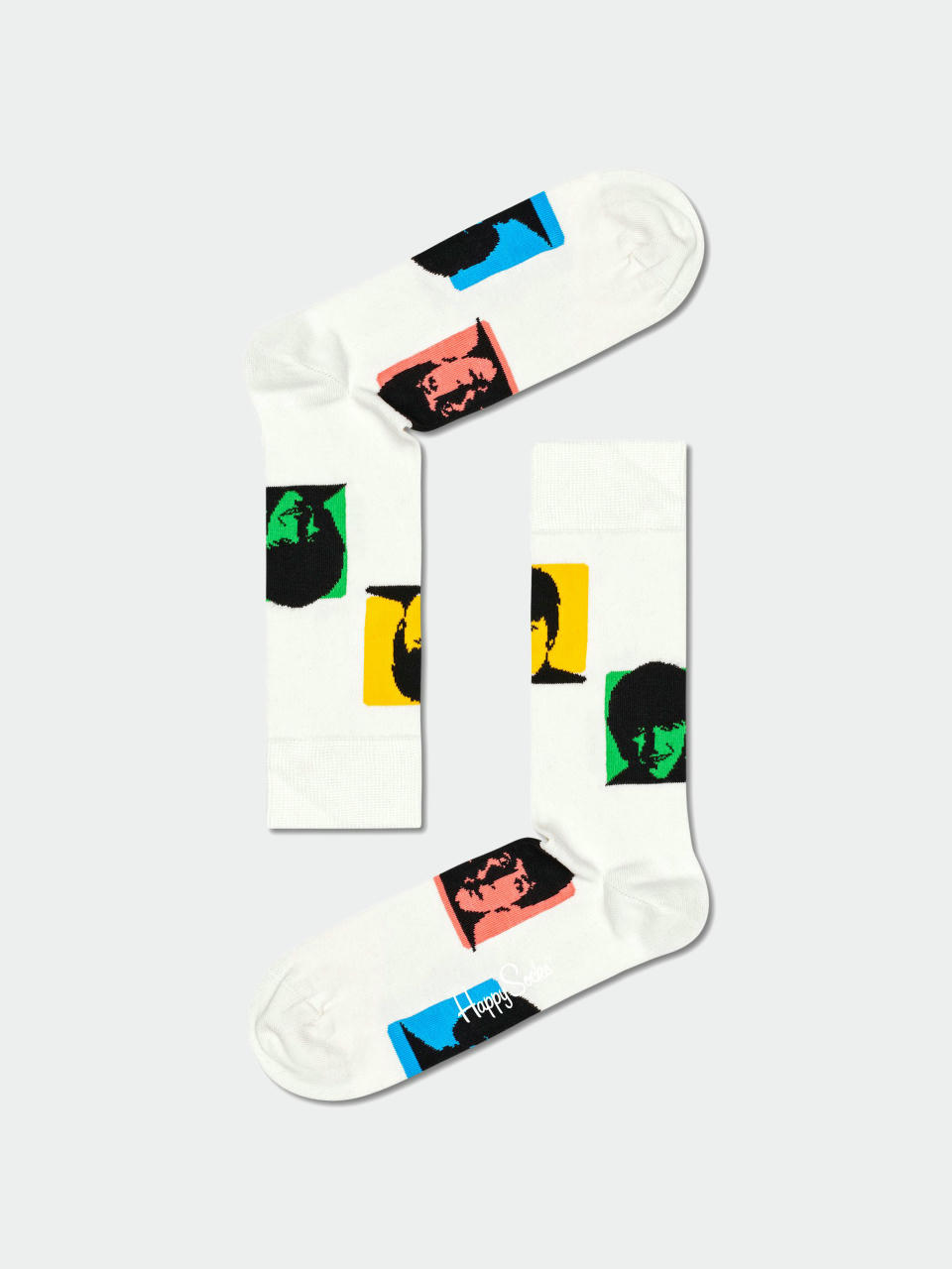  Шкарпетки Happy Socks The Beatles Silhouettes (white)