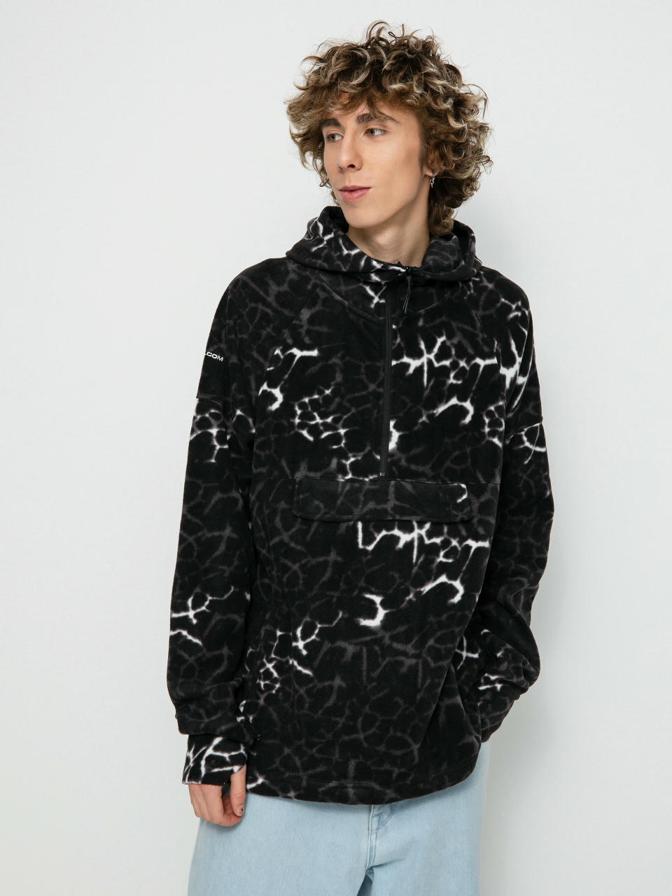 Термосвітшот Volcom V Science 1/2 Zip HD (black giraffe)