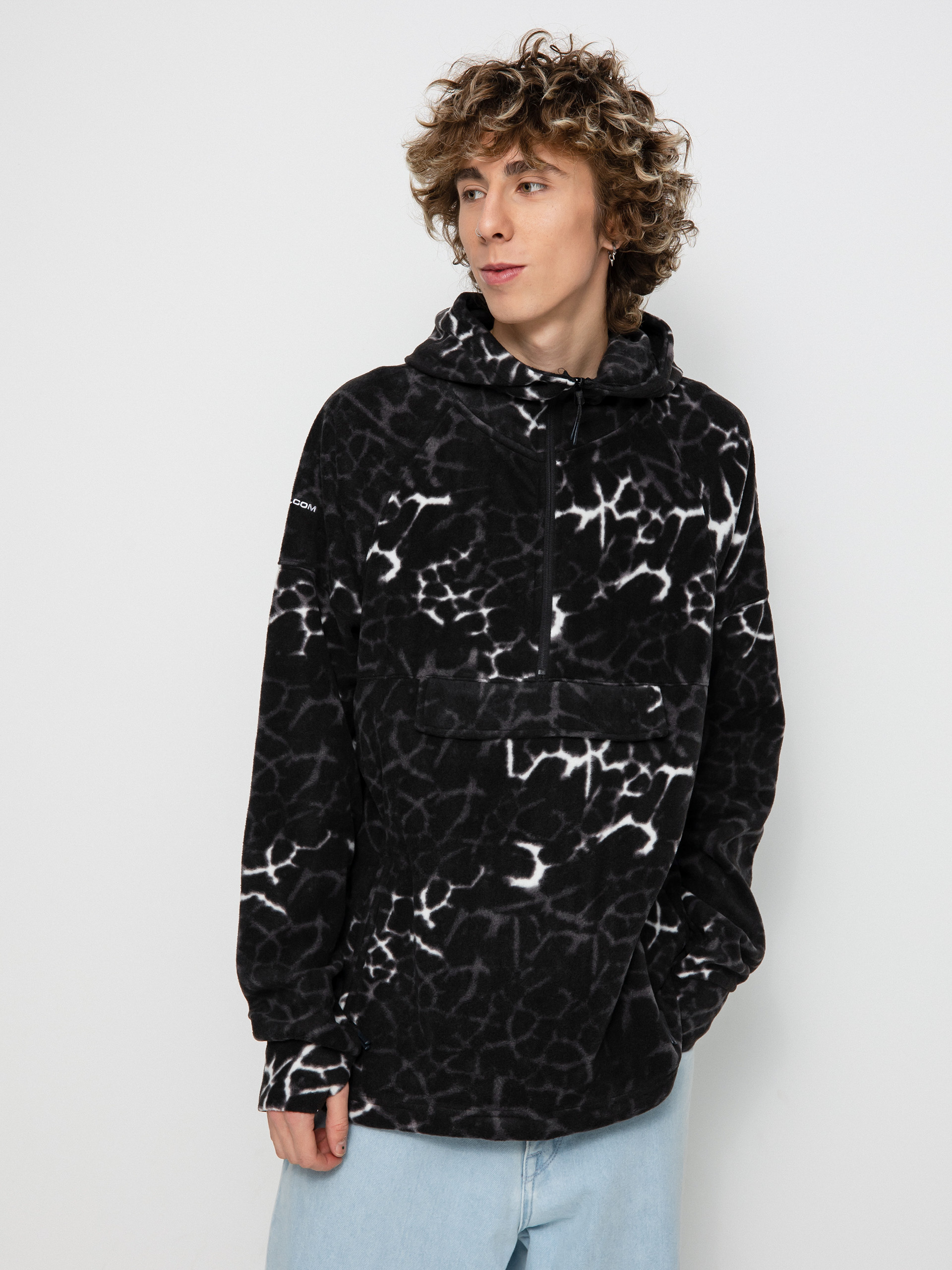 Чоловіча Термосвітшот Volcom V Science 1/2 Zip HD (black giraffe)