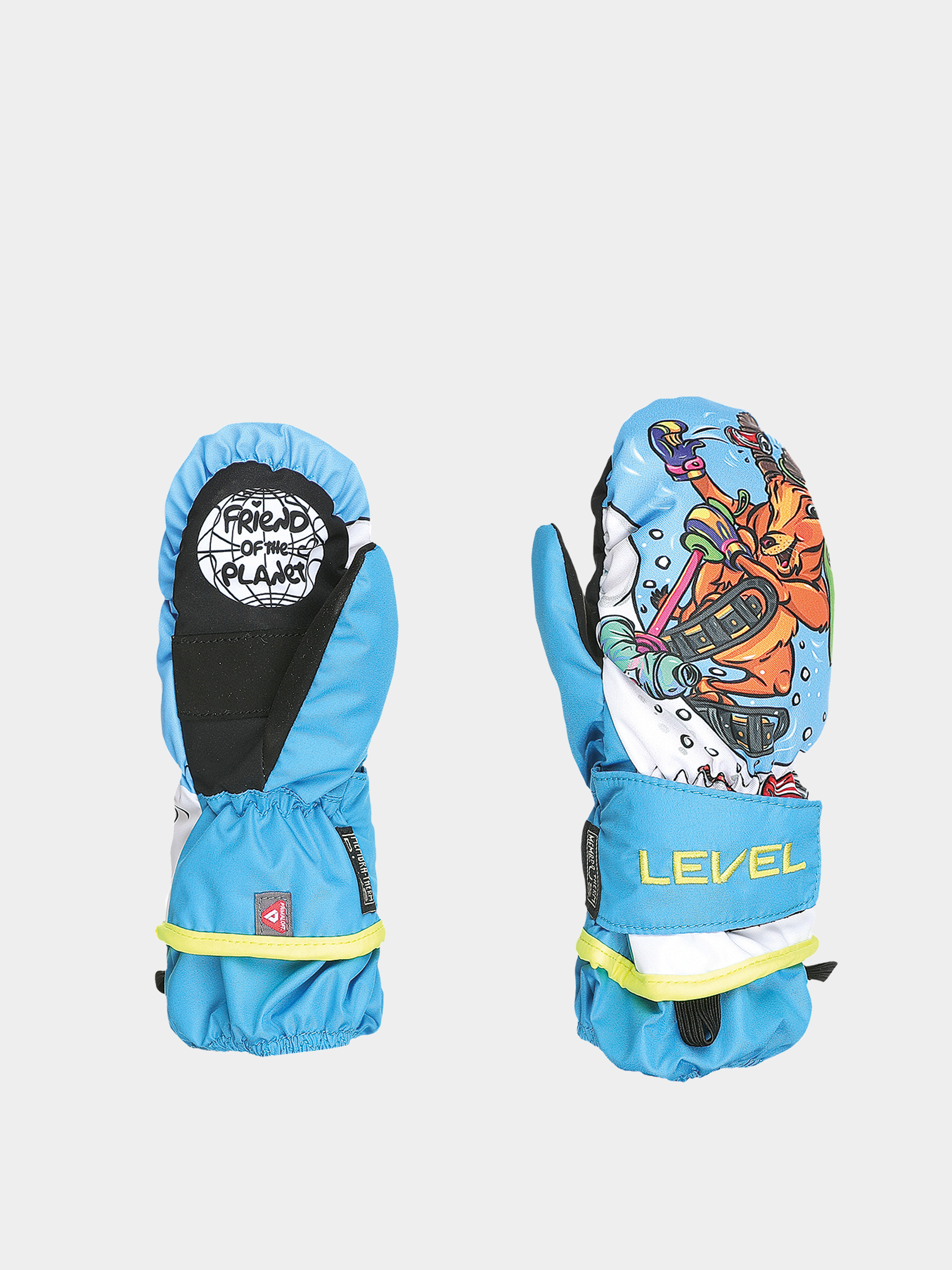 Рукавиці Level Animal Rec JR (light blue)