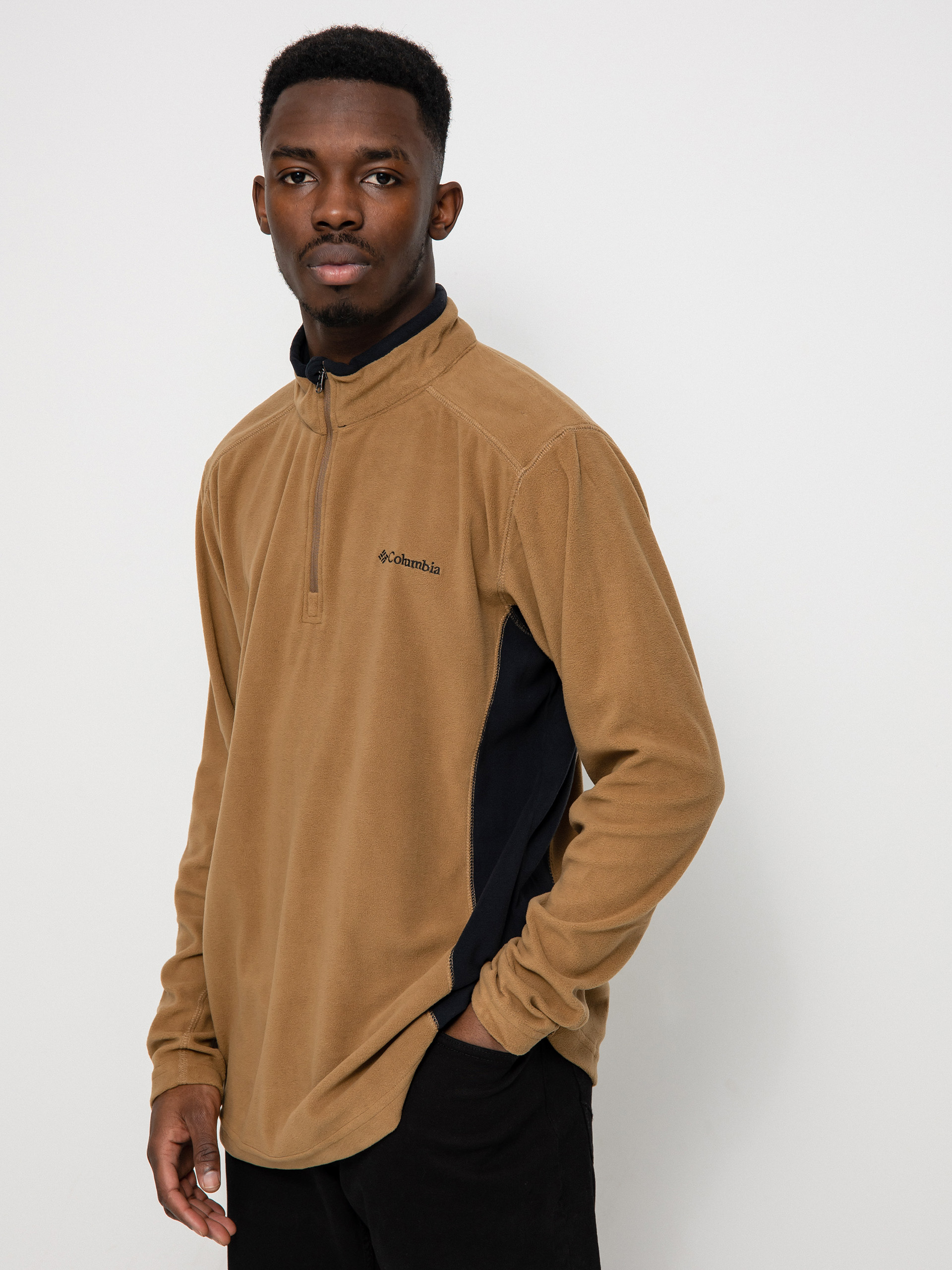 Чоловічий Флісовий светр Columbia Klamath Range II Half Zip (delta black)