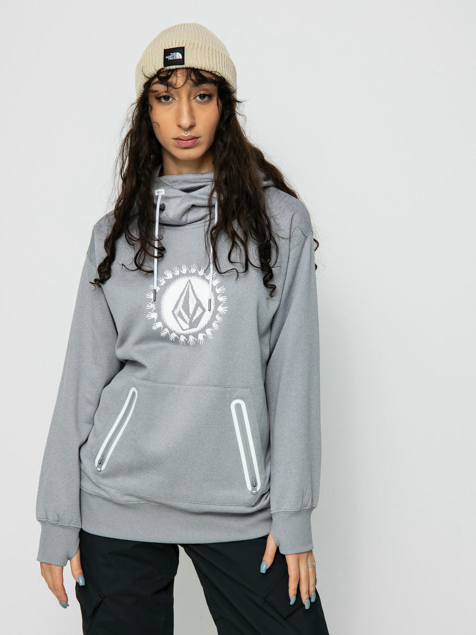 Жіноча Термосвітшот Volcom Spring Shred HD (heather grey)