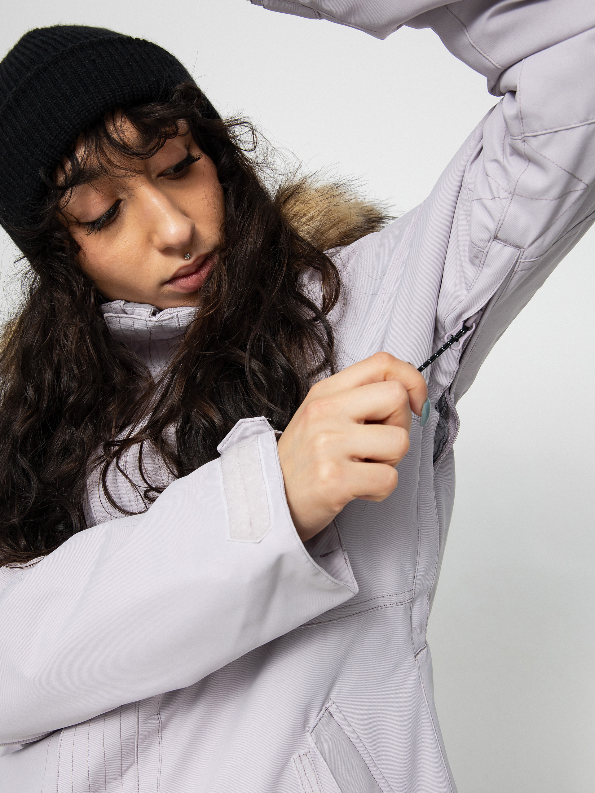 Жіноча Сноубордична куртка Volcom Fawn Ins (amethyst smoke)