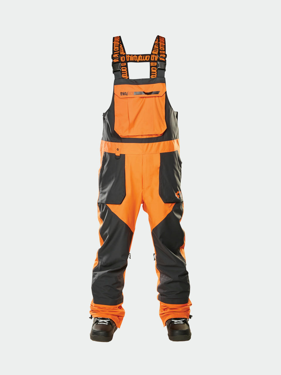 Чоловічі Сноубордичні штани ThirtyTwo Basement Bib (orange)