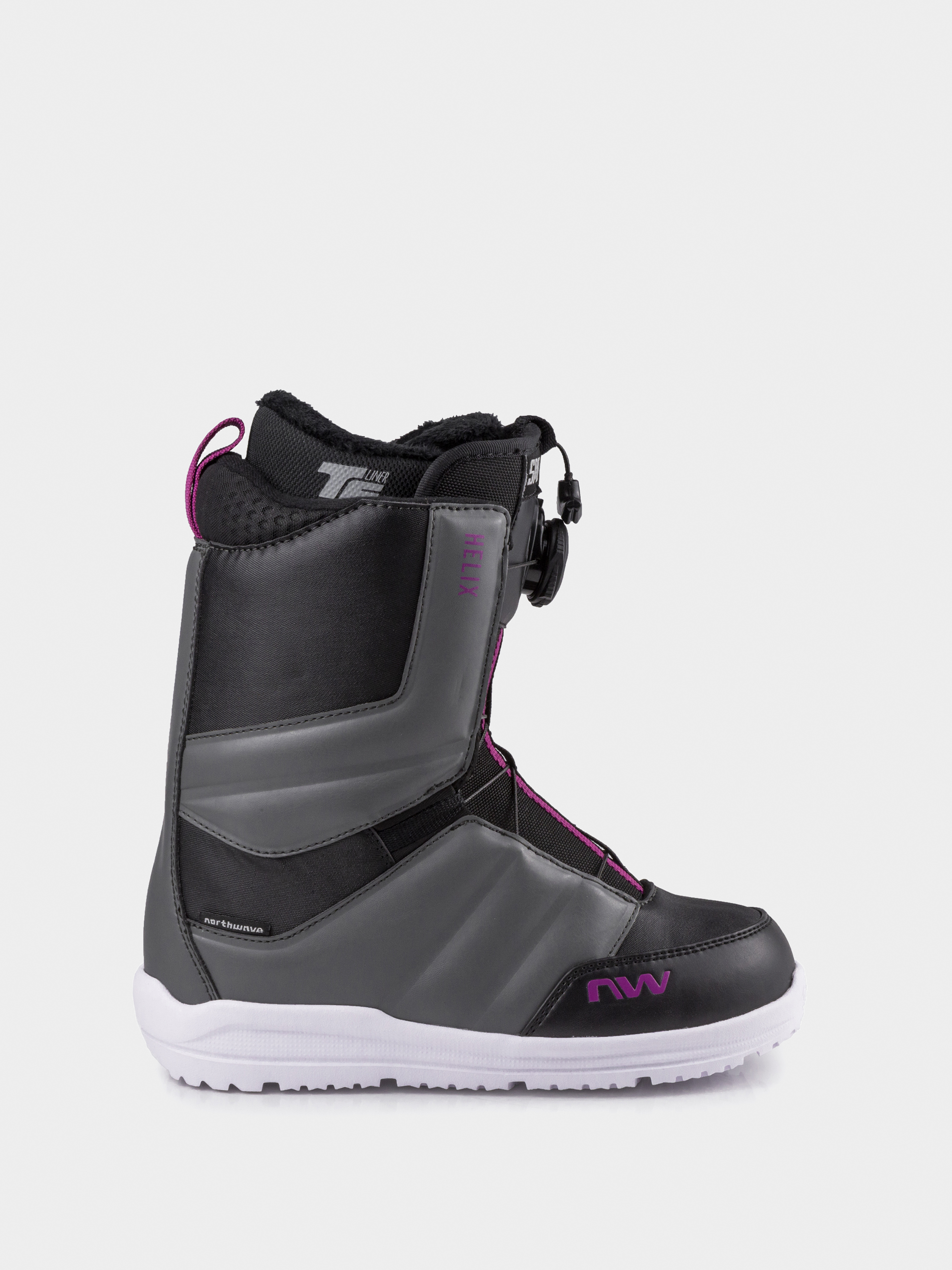Жіночі Черевики сноубордичні Northwave Helix Spin (black/dark grey)