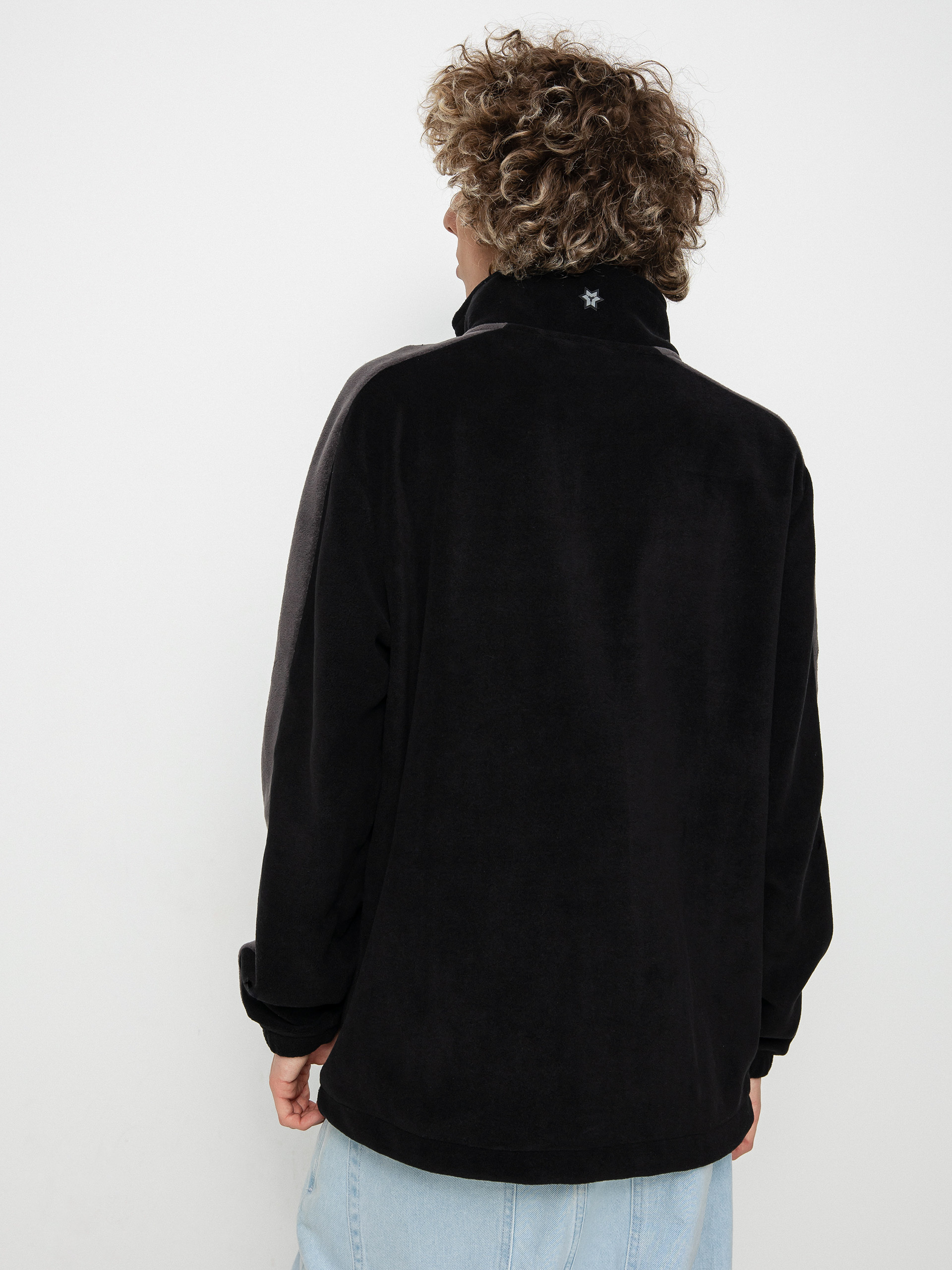 Чоловічий Флісовий светр Method Fast Times 1/4 Zip (black/dark grey)