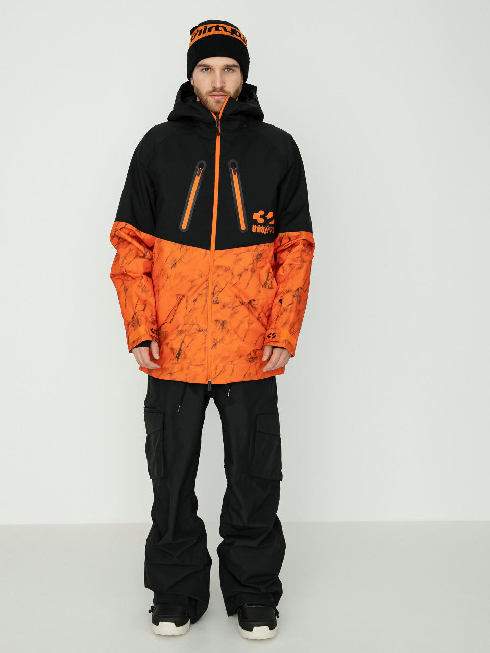 Чоловіча Сноубордична куртка ThirtyTwo Tm 3 (black/orange)