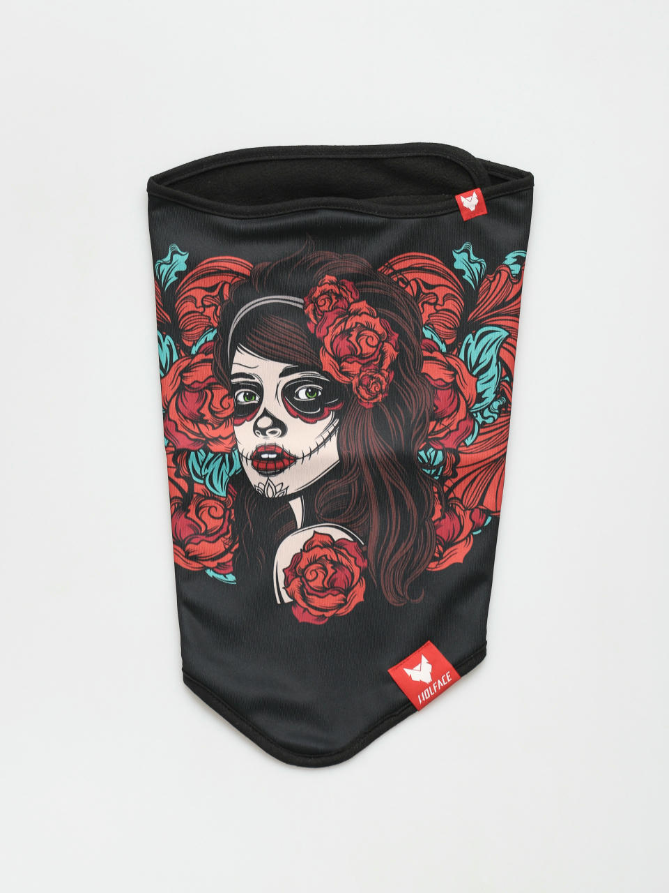 Бандана Wolface La Santa Muerte Roses (black)