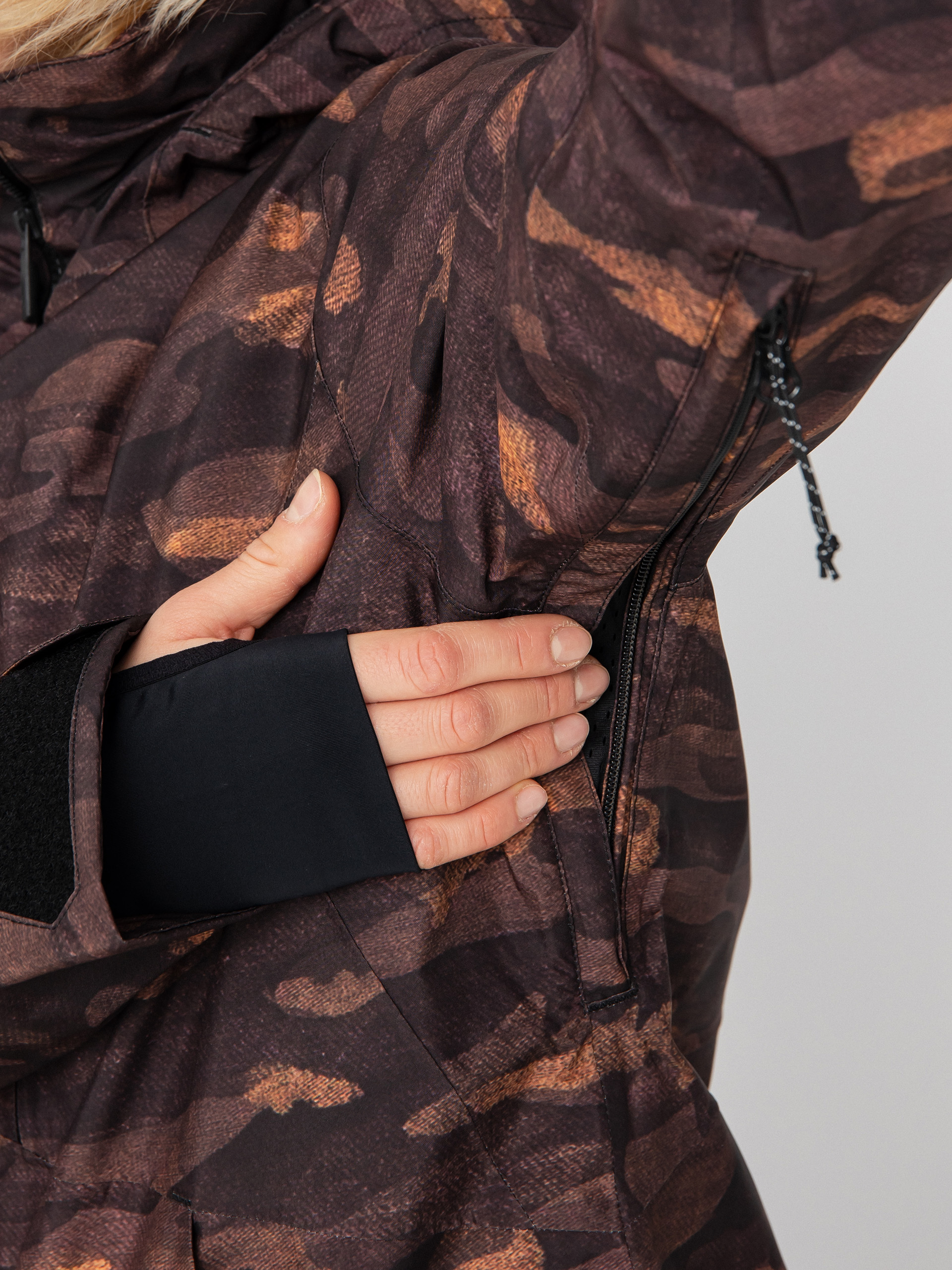 Жіноча Сноубордична куртка Volcom 3D Stretch Gore (dusk camo)