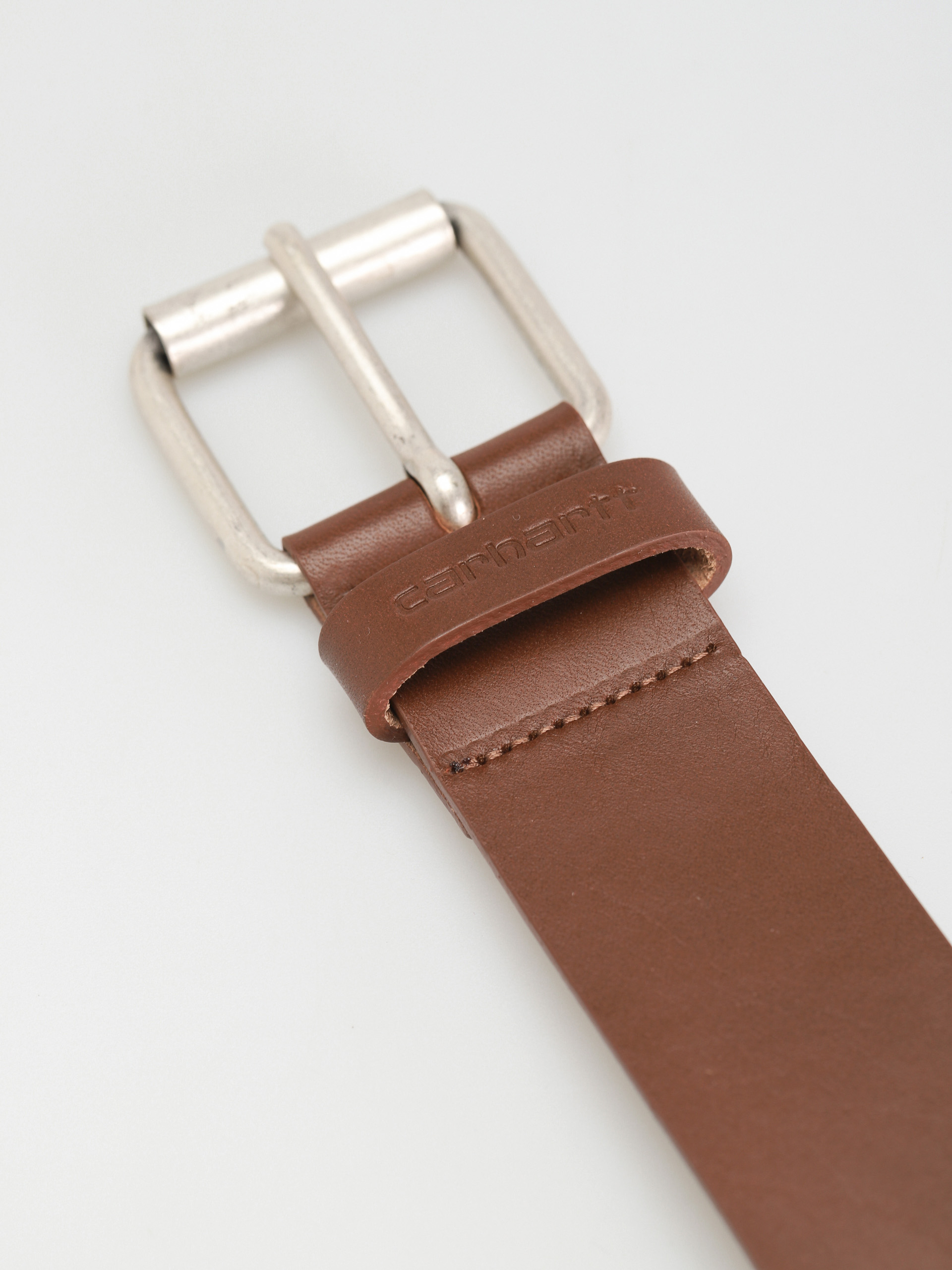 Ремінь Carhartt WIP Script (cognac/silver)